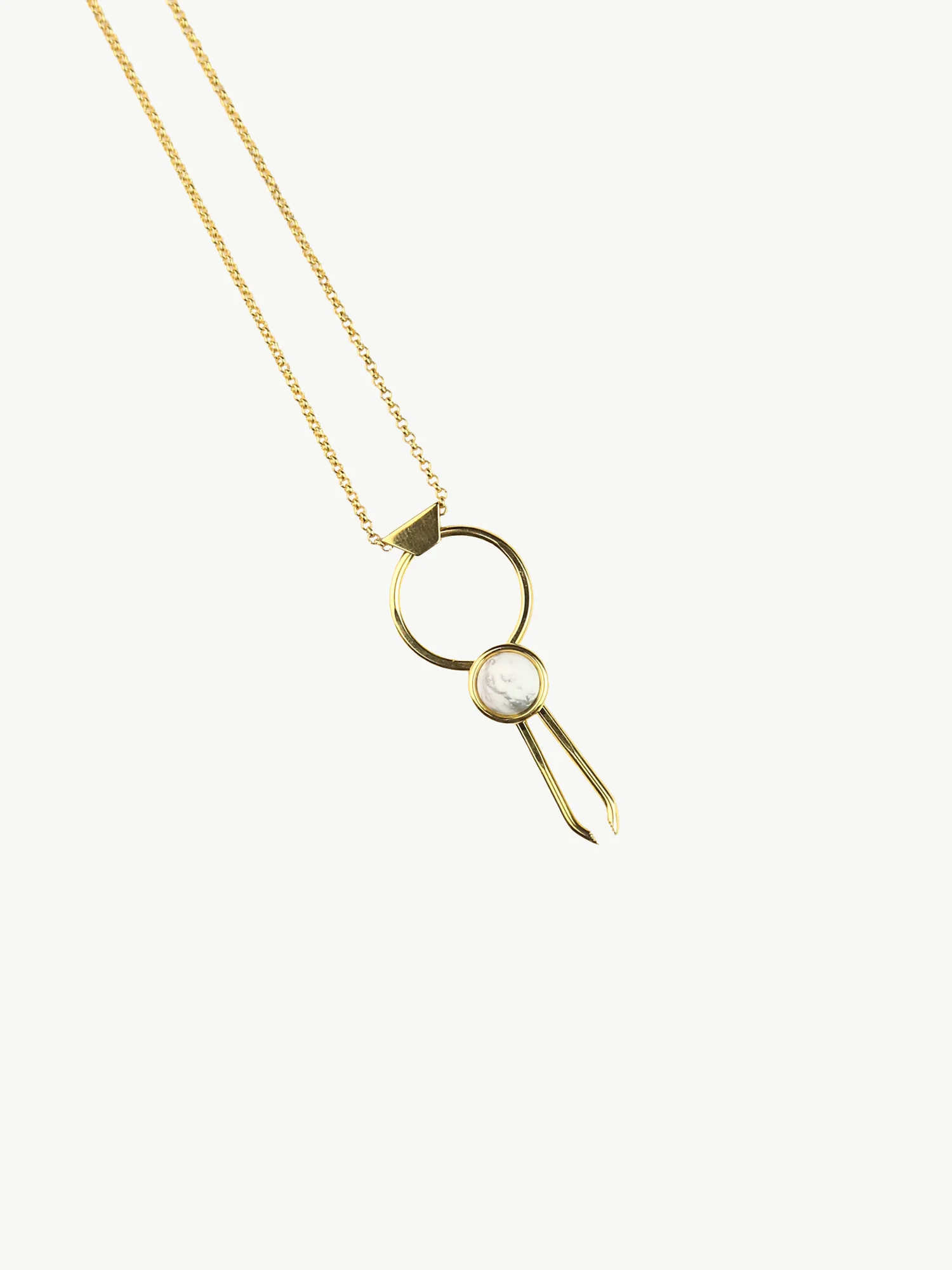 High society collection white howlite necklace 1