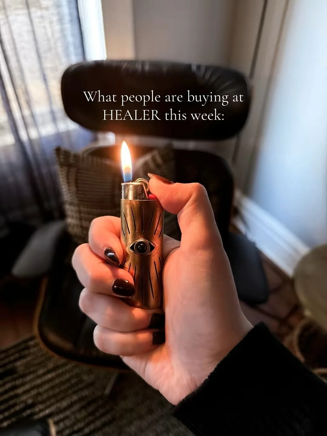 Maybe it&rsquo;s the chill in the air, but this week&rsquo;s orders have been very candle-coded. You&rsquo;re reaching for brass lighter covers embellished with onyx eyes, smoky scented candles that evoke high river days, chartreuse tapers for an une