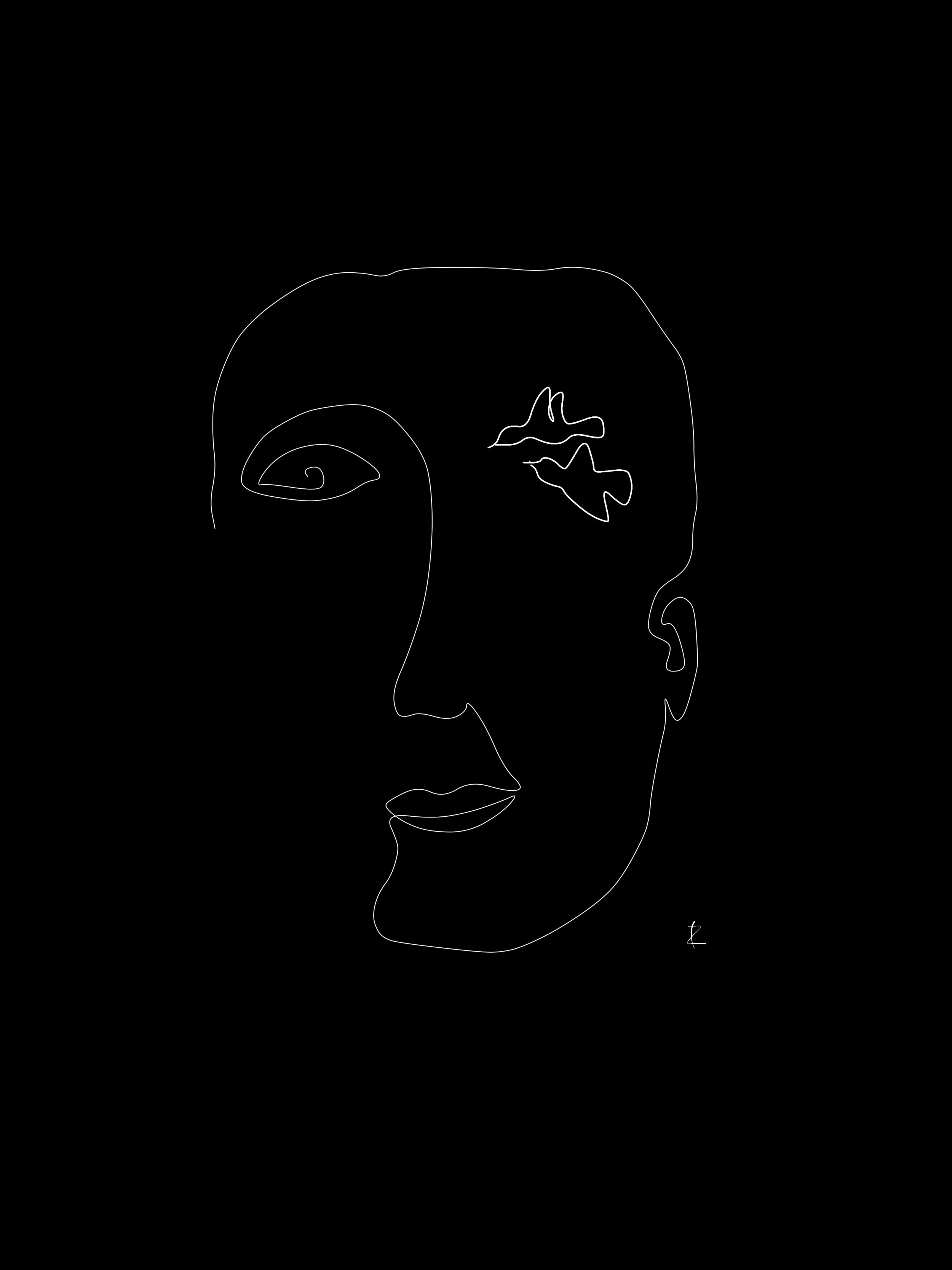 Free your eye, open your mind. Three lines.