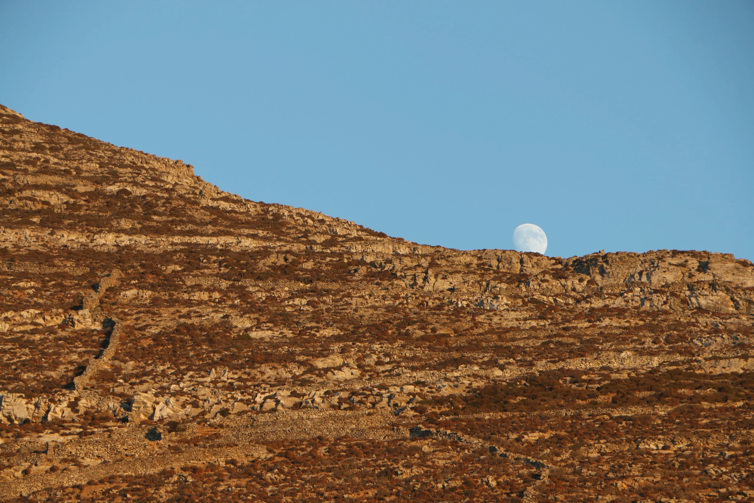 Gaea. Selene. Greek goddesses in Amorgos.