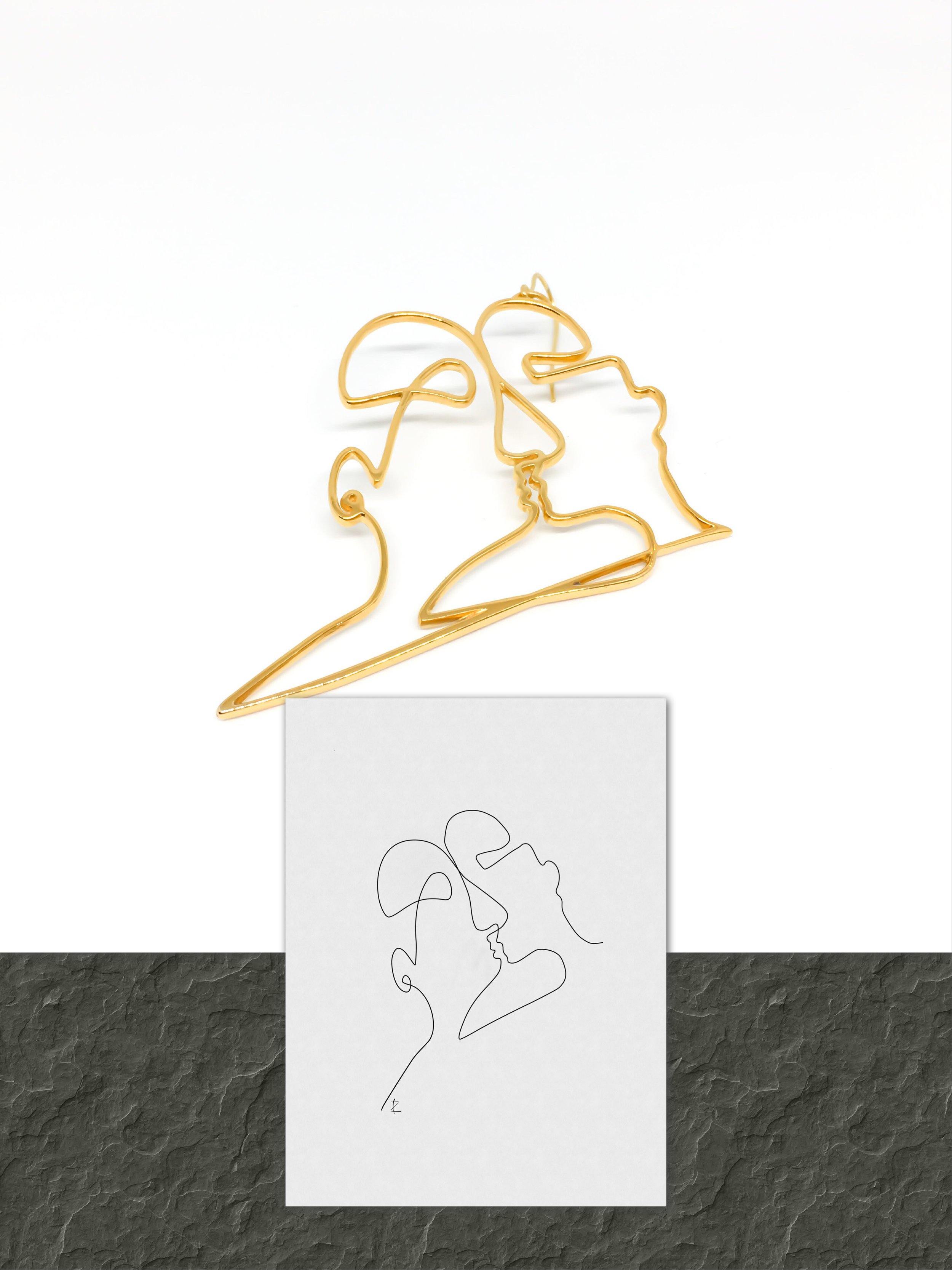 Sharing. Cycladic. One line.