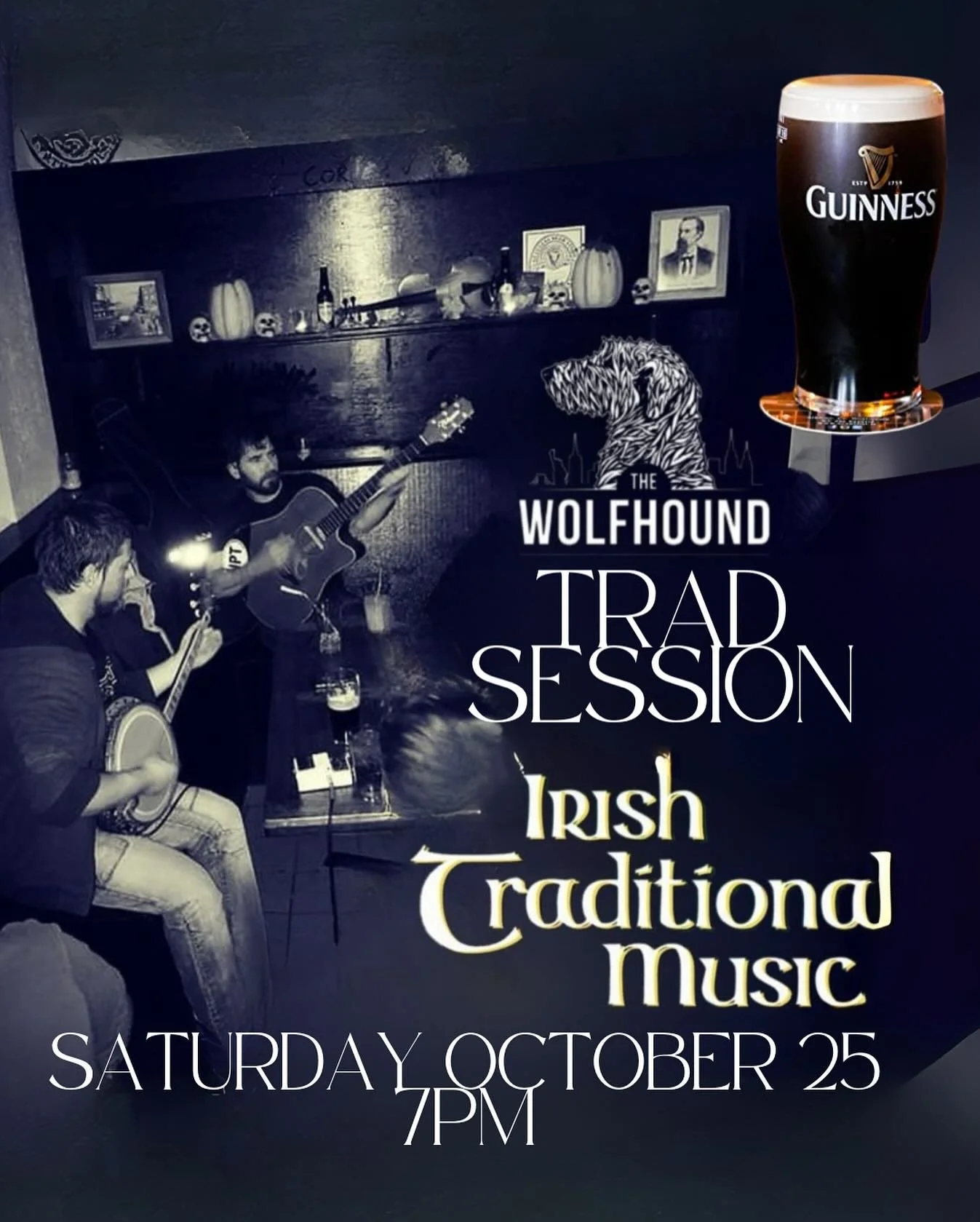 Date for you diary 
Live Traditional Irish music Saturday 25!!
☘️🪉🇮🇪