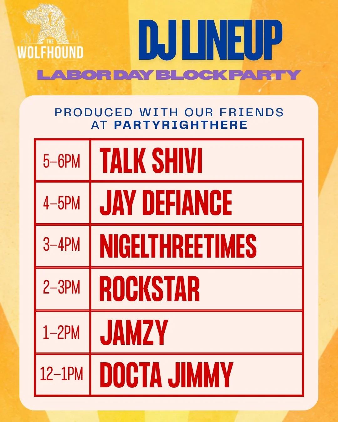 This year we teamed up with party-throwin' experts @partyrighthereastoria to assemble our best DJ lineup yet.

Starting at noon, a new DJ on the hour, every hour. What time will the dancing start??

Hey neighbors, please note that we make it loud eno