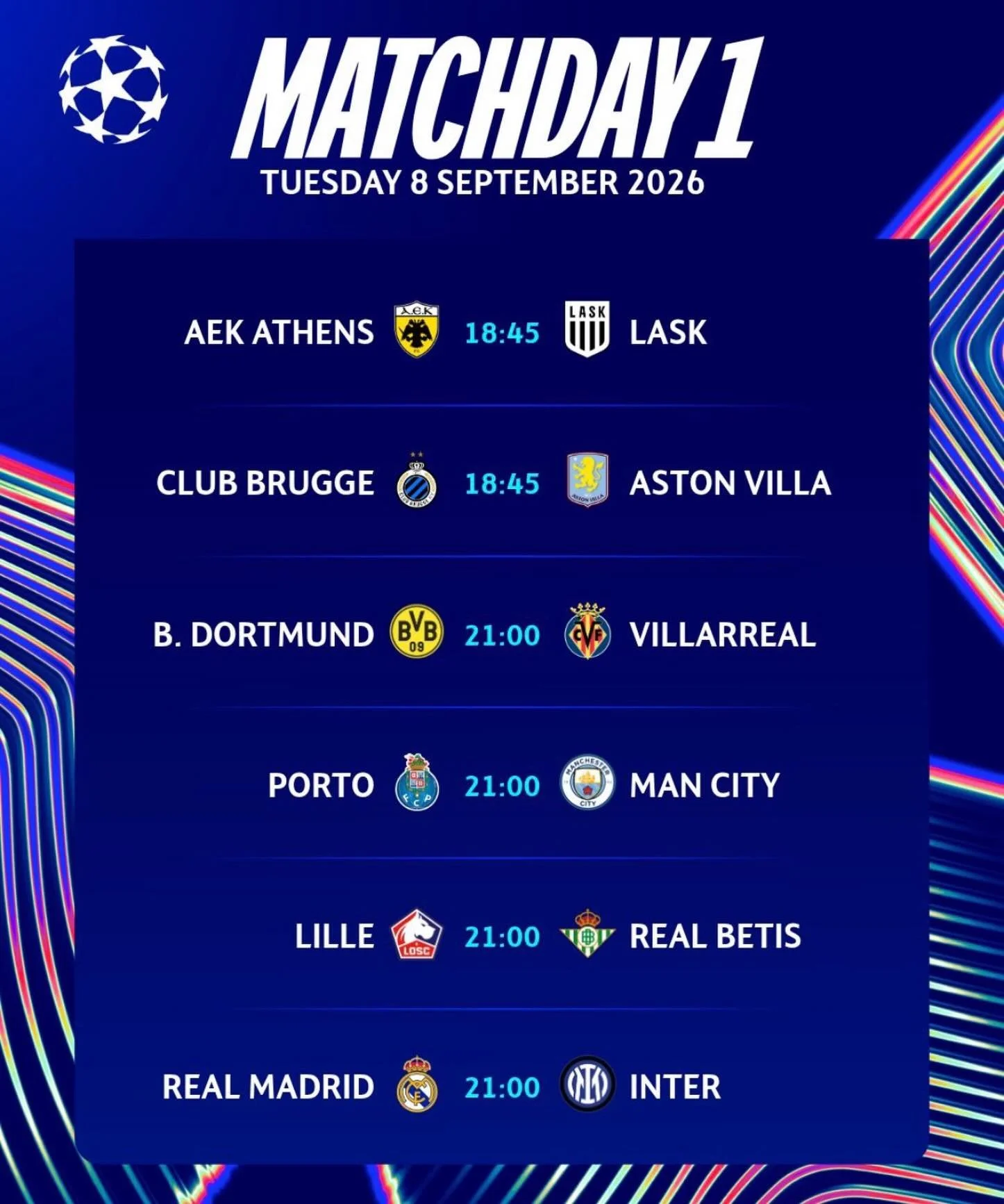 CHAMPIONS LEAGUE IS BACK!⚽️