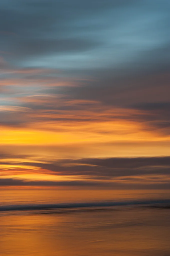 I find joy in watching the colors form, peak and fade away.