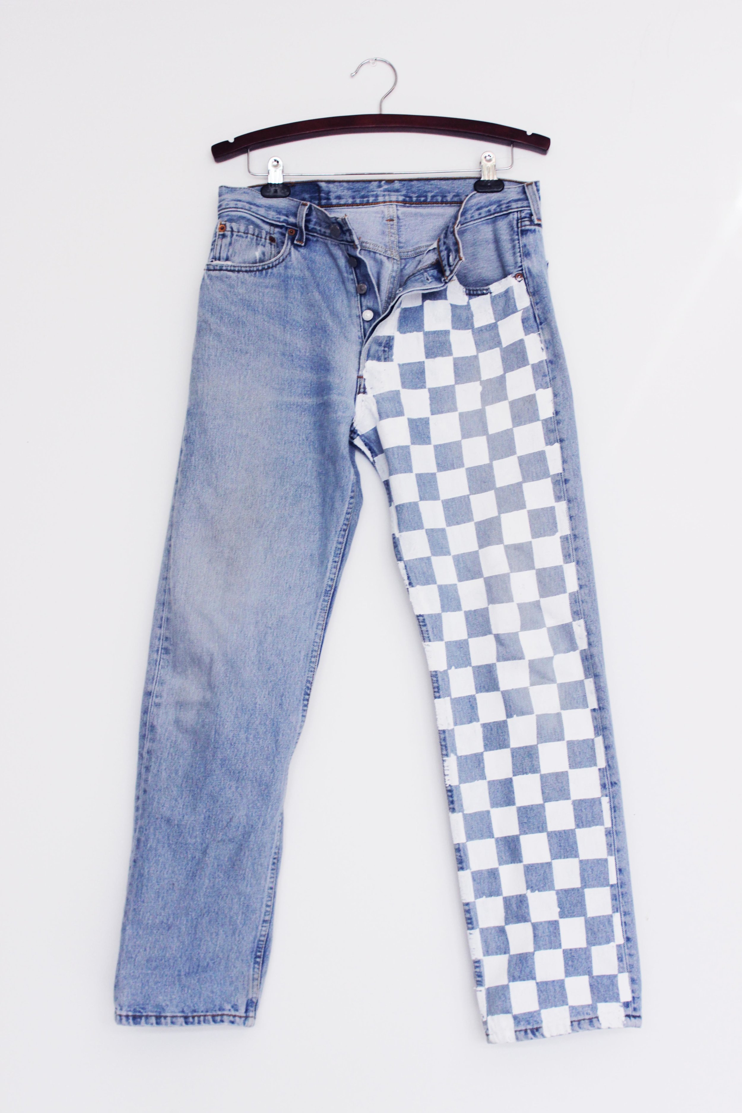 levis checkered jeans