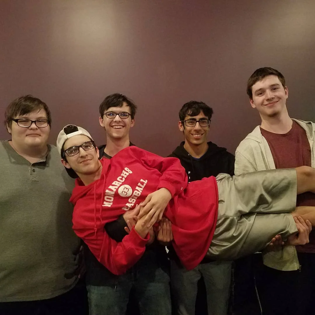 Back (Left to Right): GiveMeTheTendies, Theekiing123, DemonPrint, Reppit Front: FOTC 4thShot getting carried, as usual