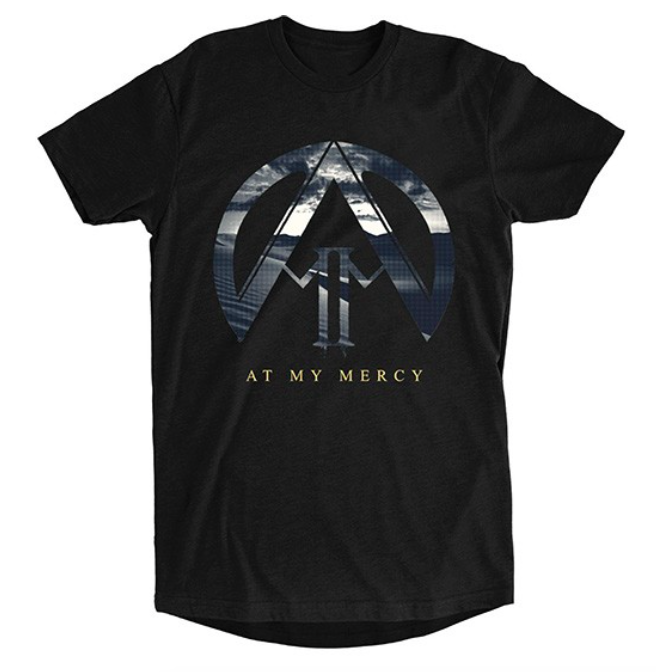 Dipped-bottom Logo Tee (Black)