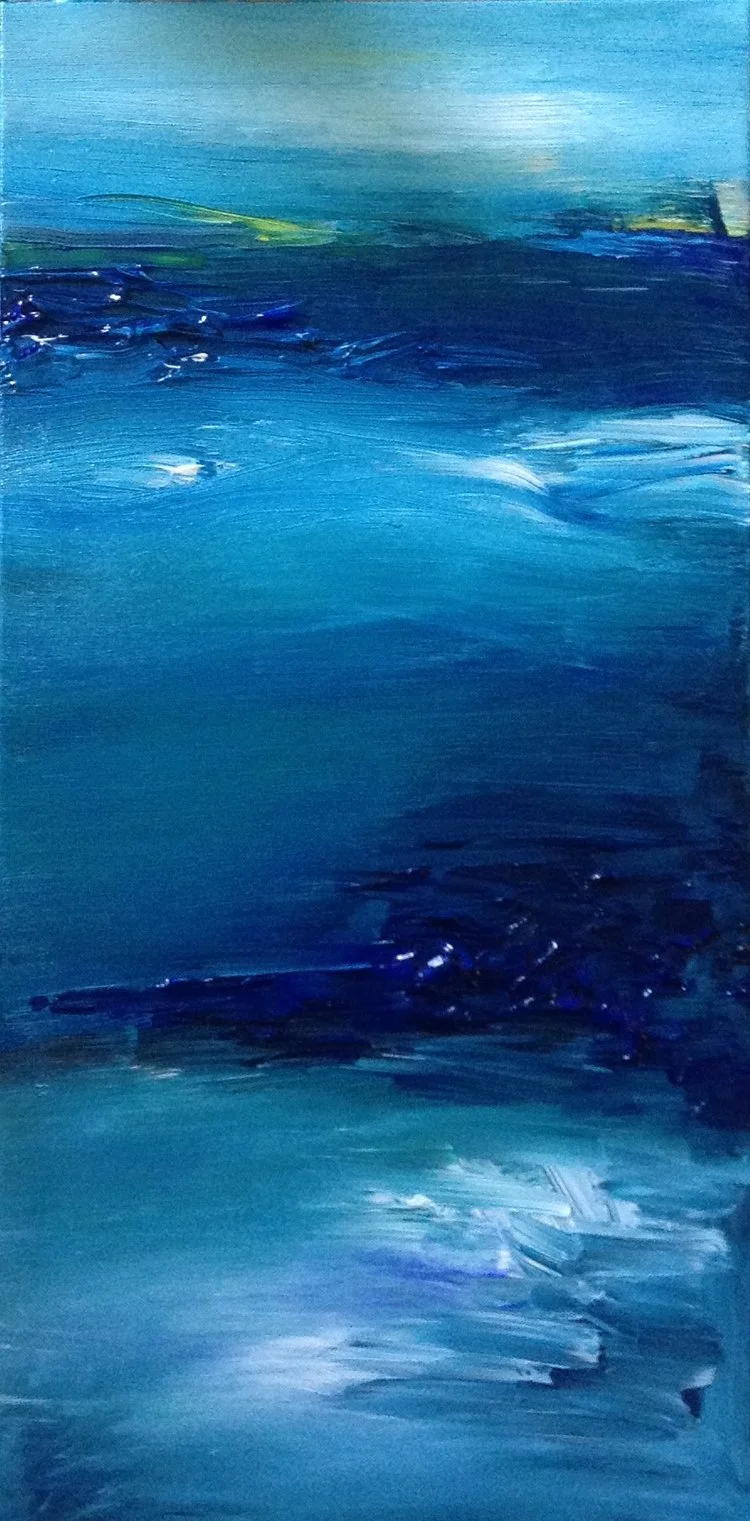 Salt No. 2 / 12” x 36” Acrylic on Canvas / Sold
