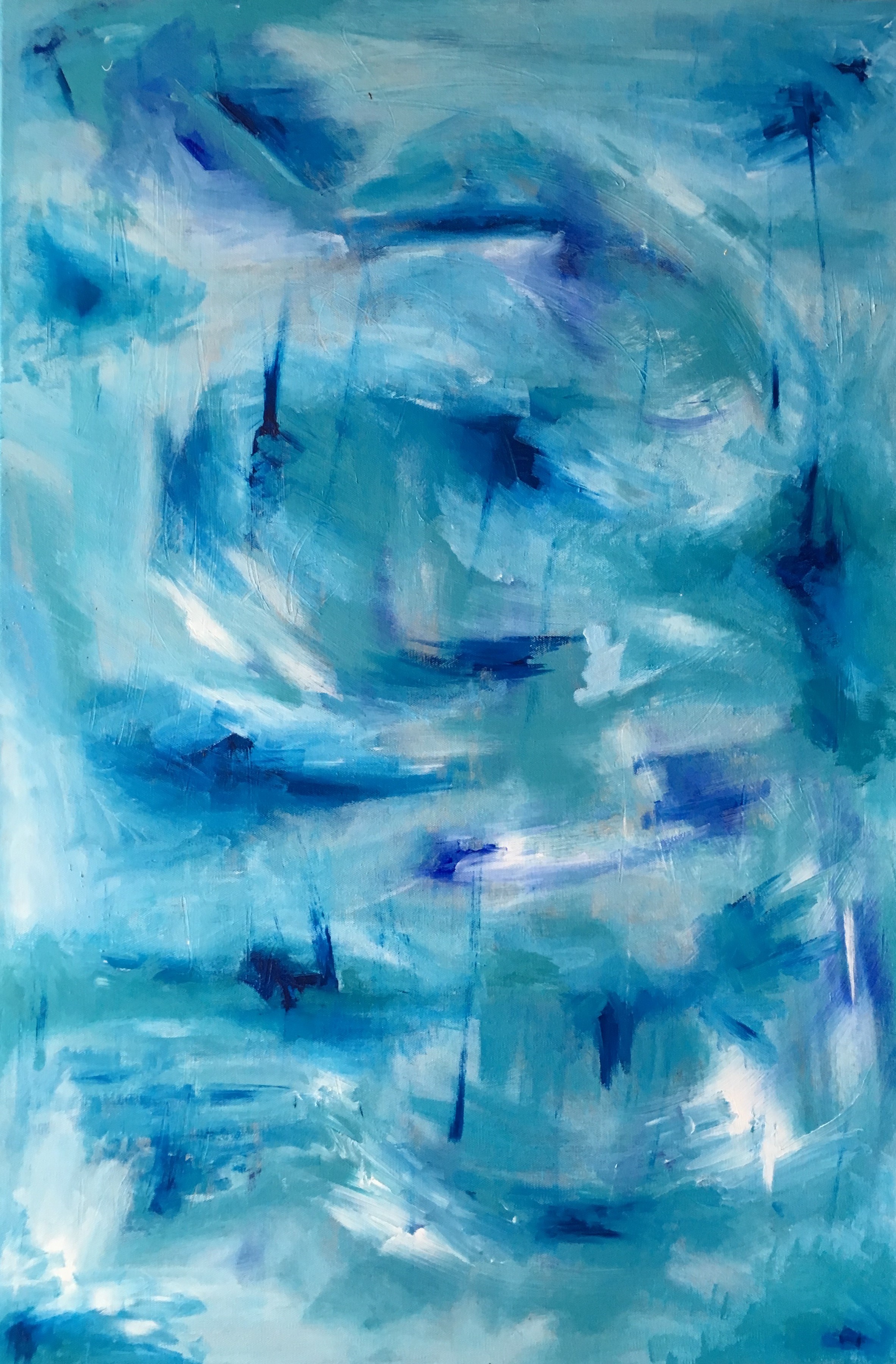 Flora No. 1 / 24” x 36” Acrylic on Canvas / Sold