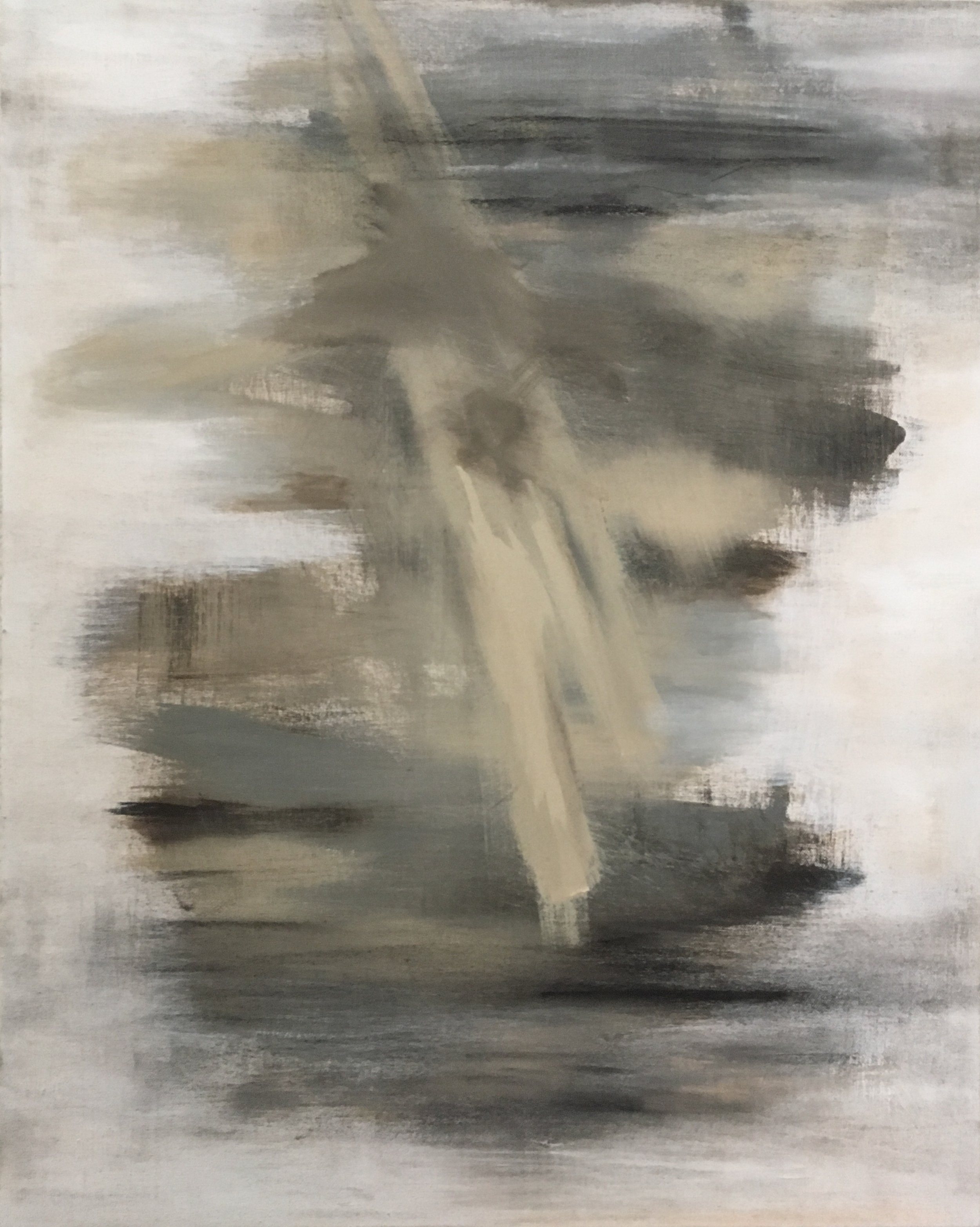 Clay No. 1 / 24” x 40” Acrylic and Charcoal on Canvas / Sold