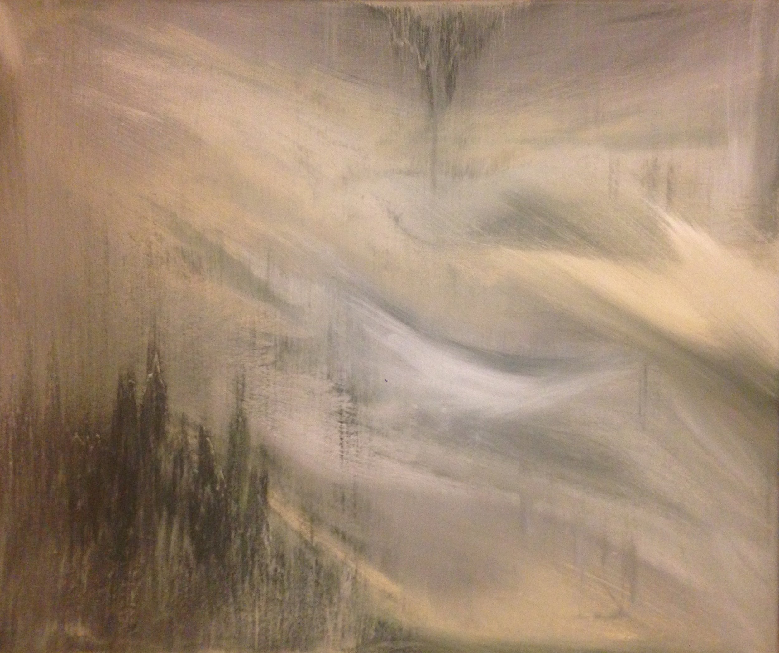 Greyscape No. 2 / 20” x 24” Acrylic on Canvas / Sold