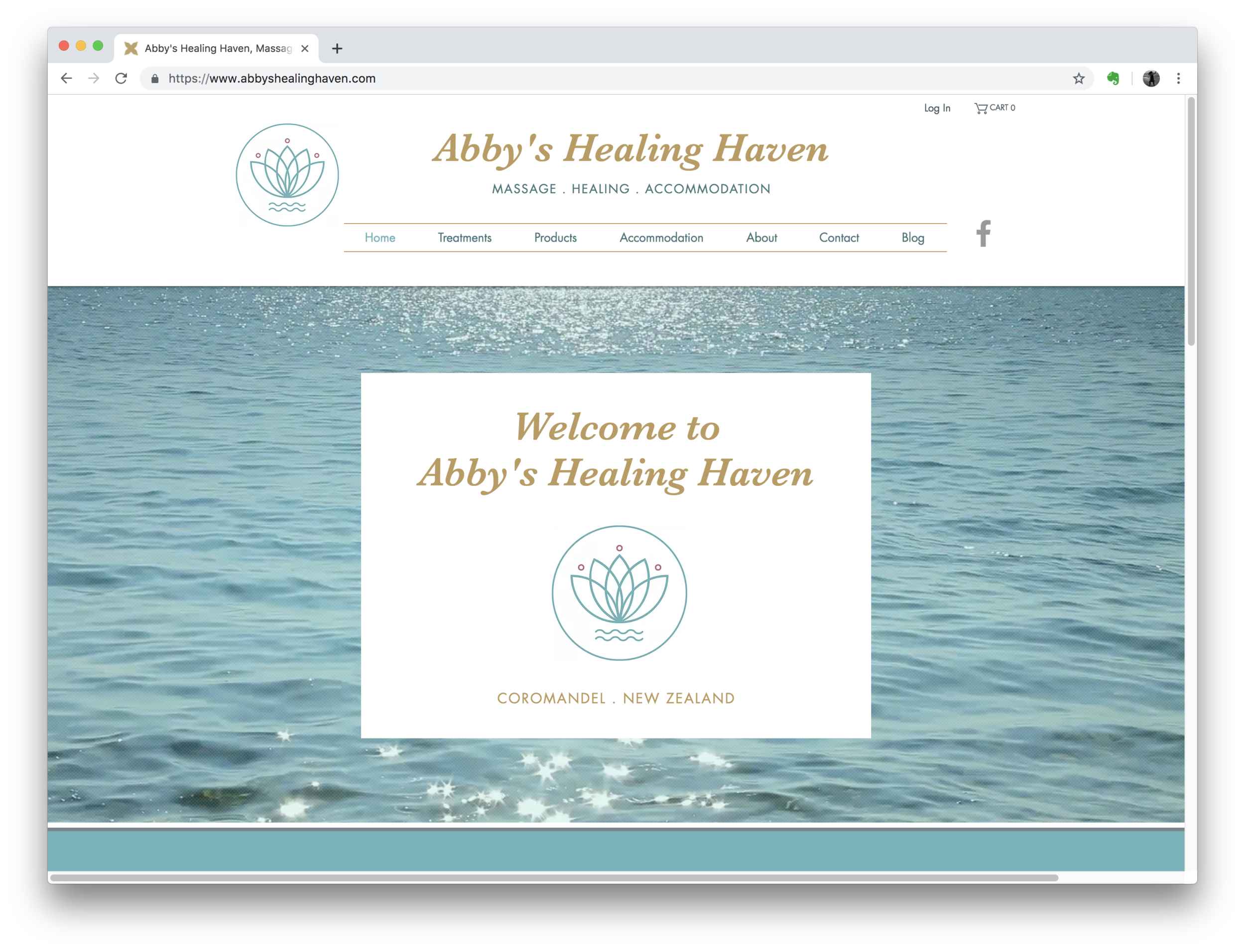 Abby's Healing Haven Website (Wix)