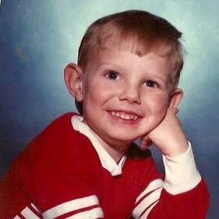 Young Josh, dreaming of probably legos. 