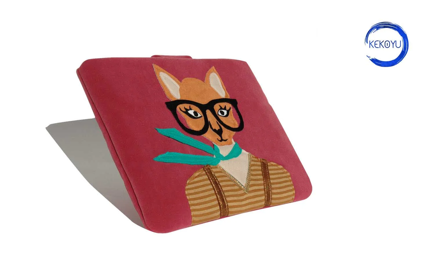 Lady+Cat+Shop+Handmade+Handcrafted+Illustration+Kekoyu+Bags+Sir+Fox+Wild+Animals+Puppies+Eye+Glasses+Hipster+Style+iPad+Cases+iPad+Covers+MacBook+Air+Cover+12in+laptop+sleeve+bag.jpg