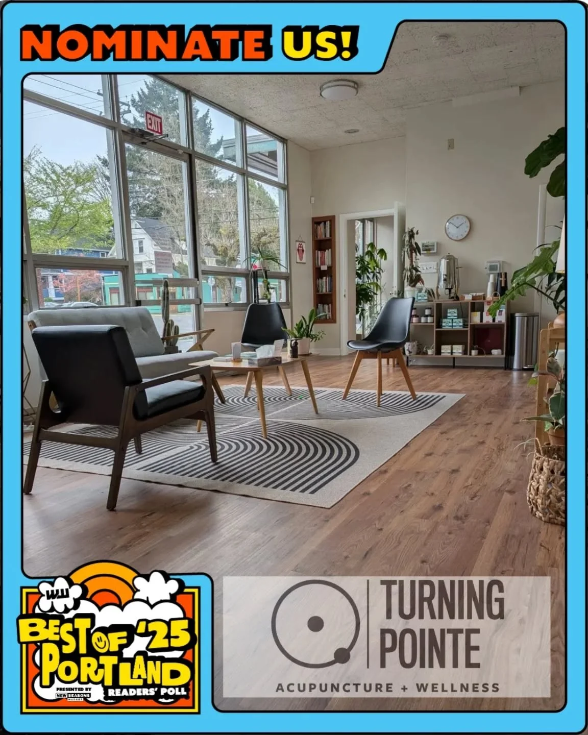 It's that time again! Last year y'all showed up for us and nominated us as the best! Let's do it again this year 🥰

Nominate us for:
✔️ Best Acupuncture 
✔️ Best Massage
✔️ Best Natural or Alternative Healthcare Clinic

Link in bio 🙏
.
.
.
#bestofp