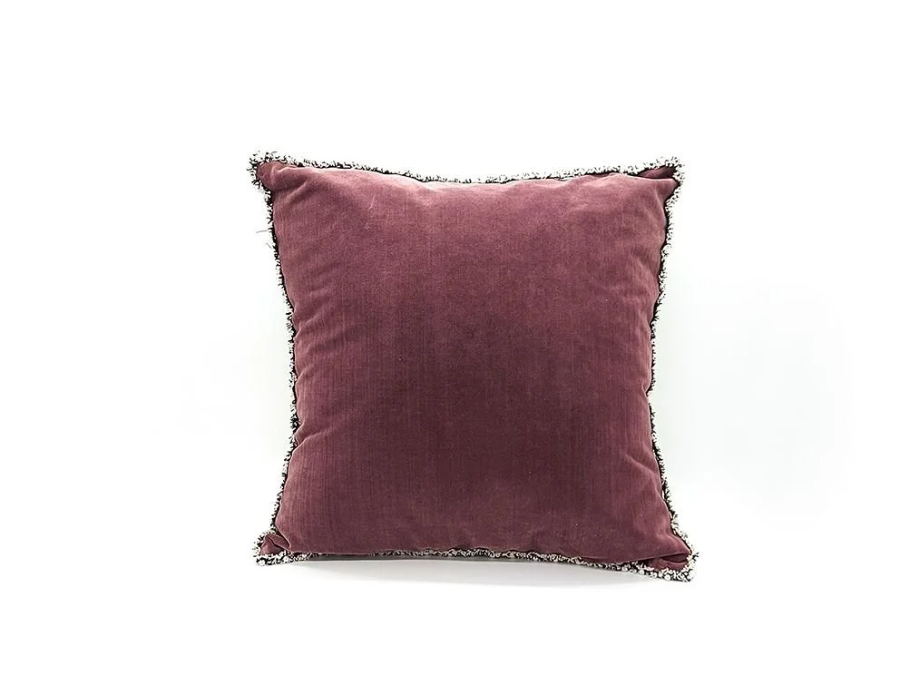 Velours Paris Cushion -Bordeaux