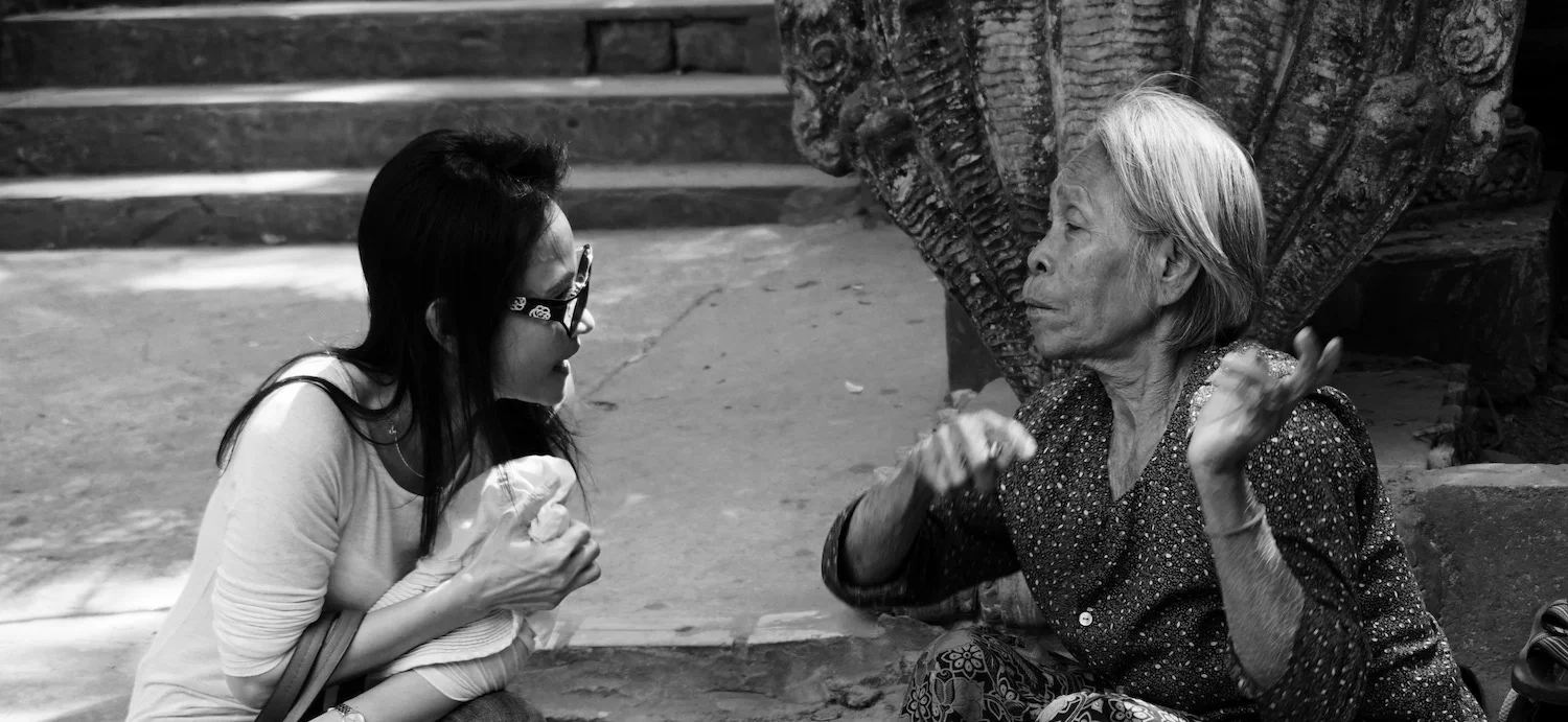 Vaddey speaking on steps.jpg