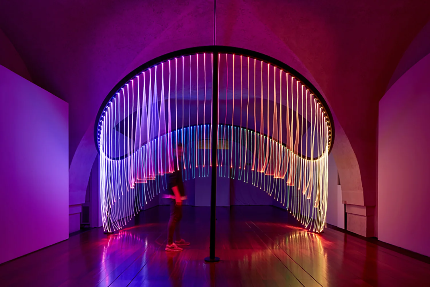 Australia Pavilion Administering Body: Australian High Commission United Kingdom Design Team: Flynn Talbot Ltd Supporting Bodies: Australian Government Department of Foreign Affairs and Trade, Minderoo Foundation, Arts Council England, Crescent Lighting. Further support: Lighting Options Australia, Mondoluce Perth.