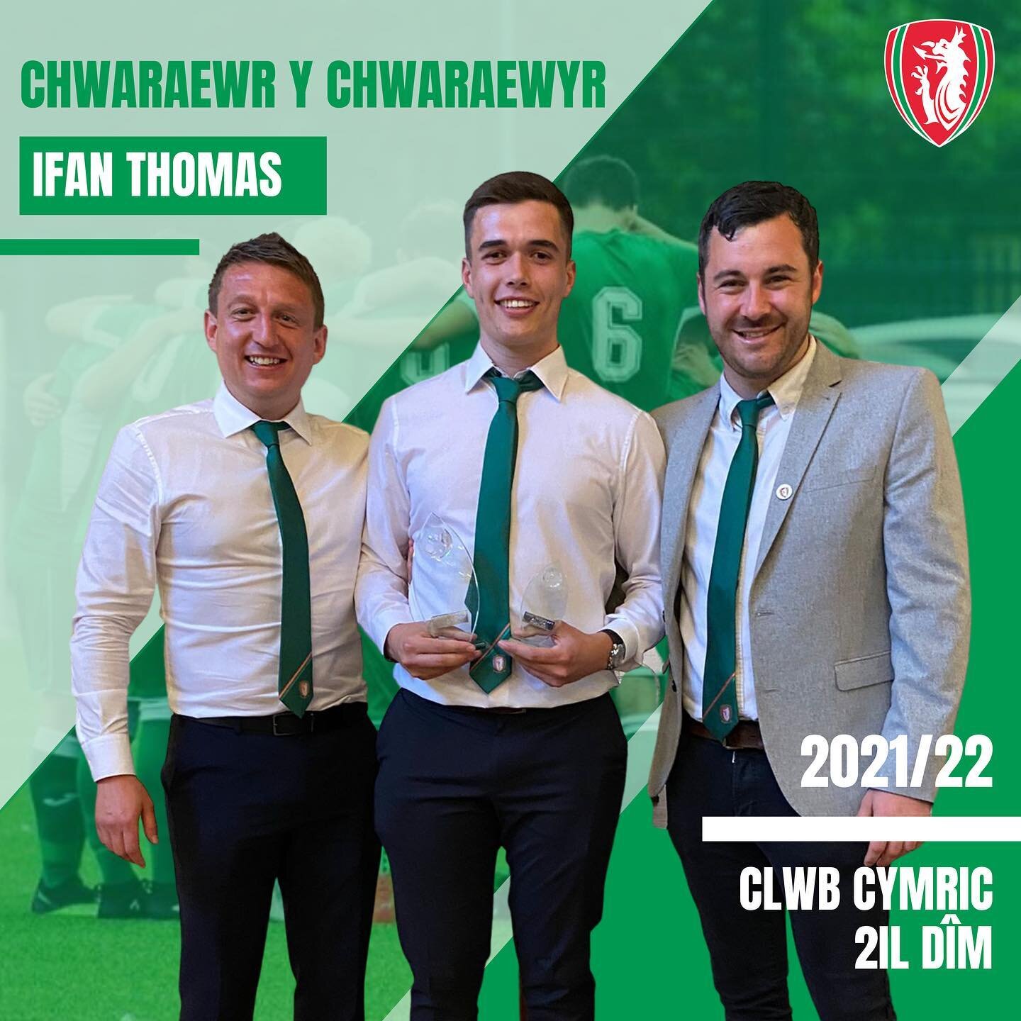 Gwobrau Diwedd Tymor 2il D&icirc;m Clwb Cymric 2021/22

Hat tric i Ifan Thomas