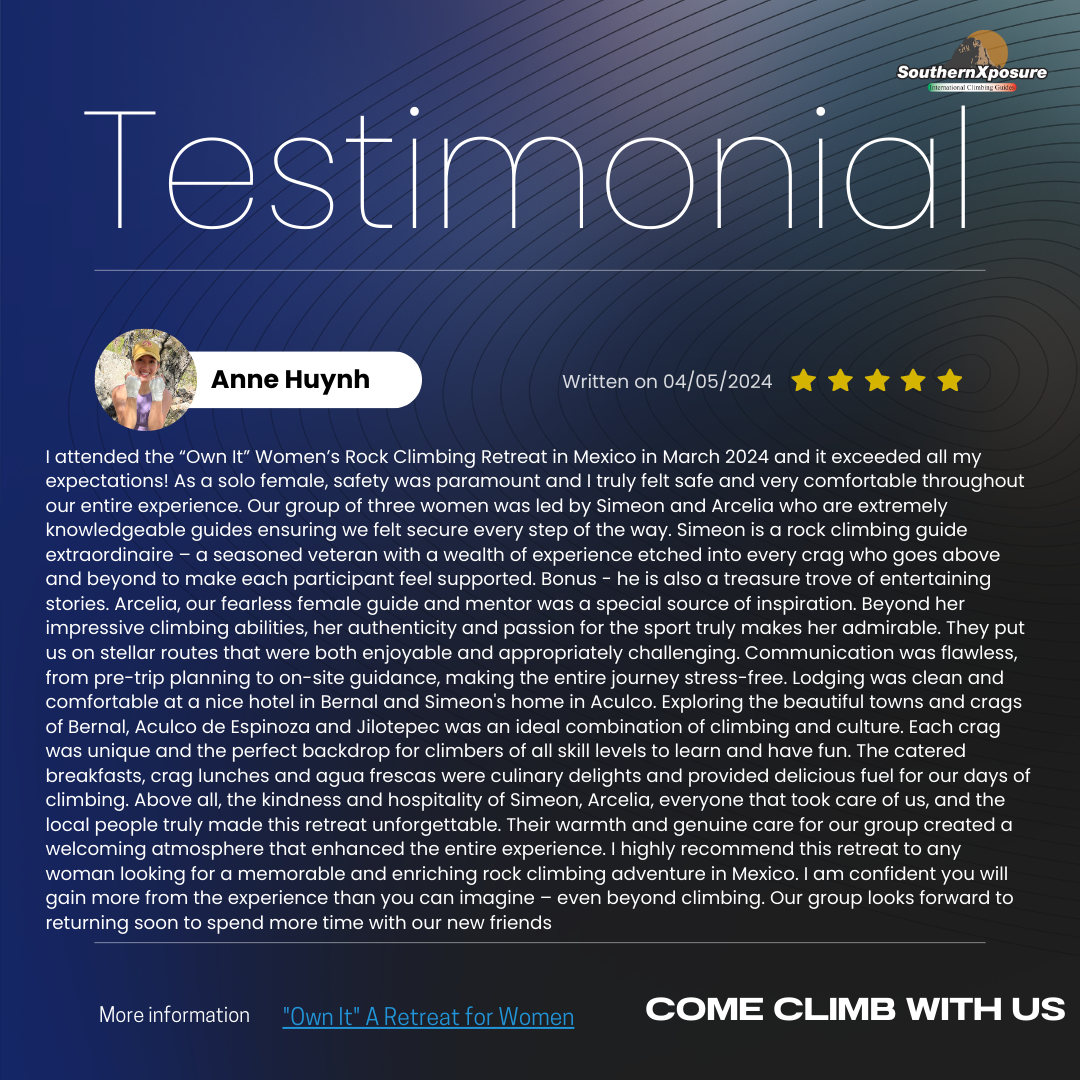 Women’s Rock Climbing Retreat in Mexico — SouthernXposure