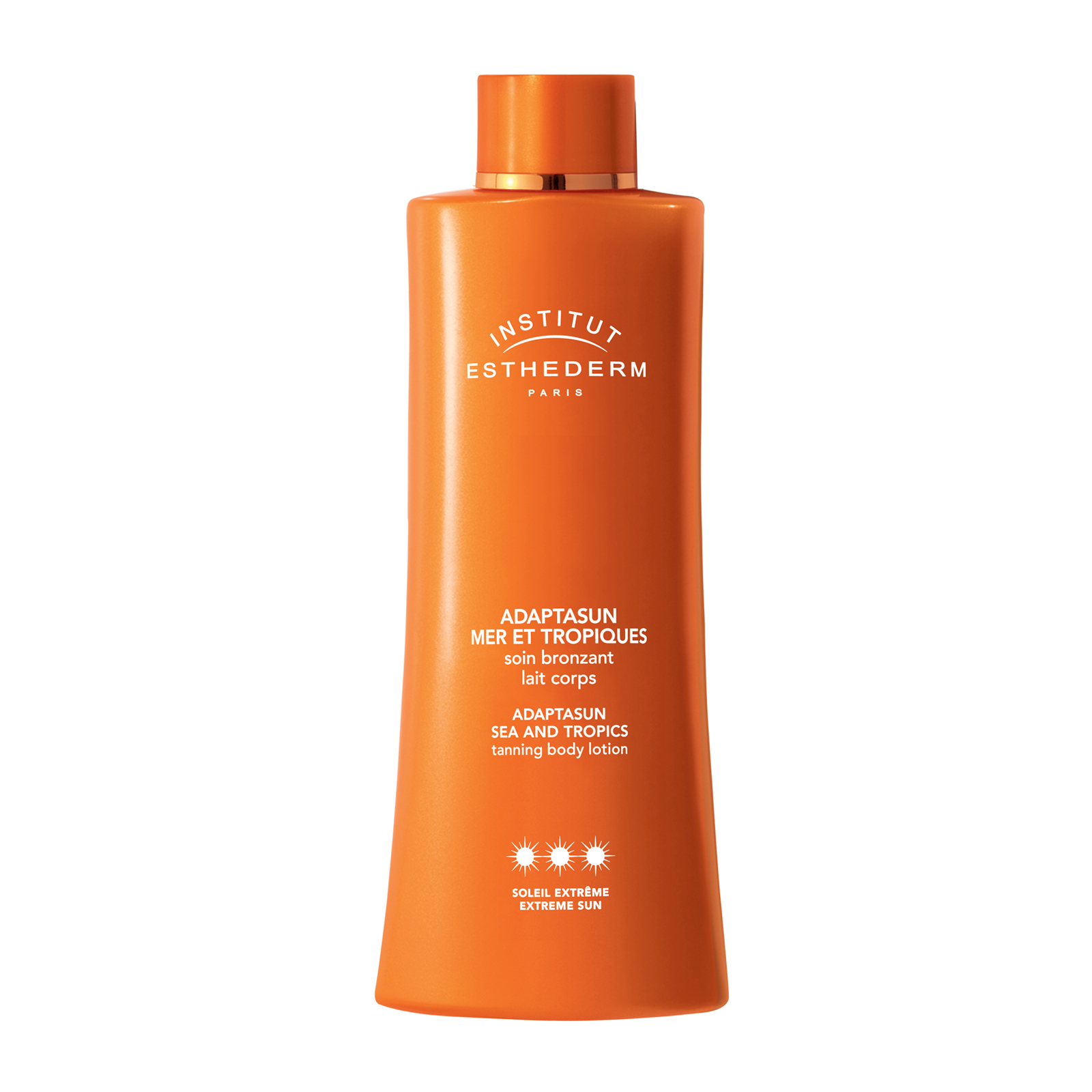 Adaptsun mer et tropiques by Institut Ethederm El Instituto Ethederm propone un "aproche" diferente a la protección solar, el de aprovechar la justa dosis de sol para estimular las defensas naturales de la piel. Los productos solares de Esthederm estimulan el bronceado, la mas natural de las protecciones, y preservan la juventud de la piel. El "Adaptasun", que viene para dos intensidades de sol (Soleil Normal o Fort y Soleil Extreme) intensifica y sublima el bronceado haciendo que la piel aproveche del sol mientras esta super protegida. www.sephora.fr