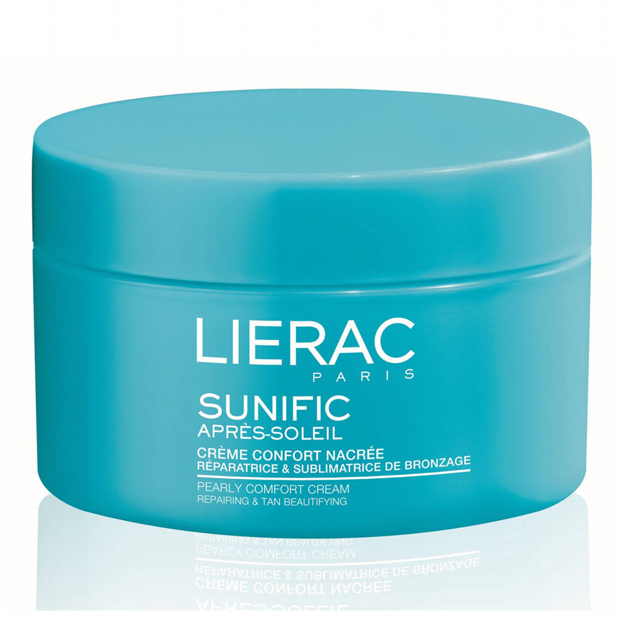 Liberc Sunific Esta crema, que activa y prolonga el bronceado del rostro y del cuerpo, hidrata y nutre la piel. Lierac Sunific Apres-Soleil está hecha de extractos vegetales de mimosa, aceites de coco y caléndula. Un "must" para mantener e intensificar el bronceado. www.lierac.es www.saninforma.it