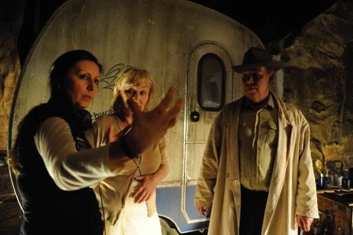 Director Thérèse Ahlbeck with Eva Fritjofson and Bengt CW Carlsson. Photo: Anders Kämpe.