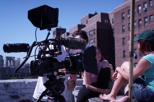  Behind-the-scenes shots from a film shoot in NYC 