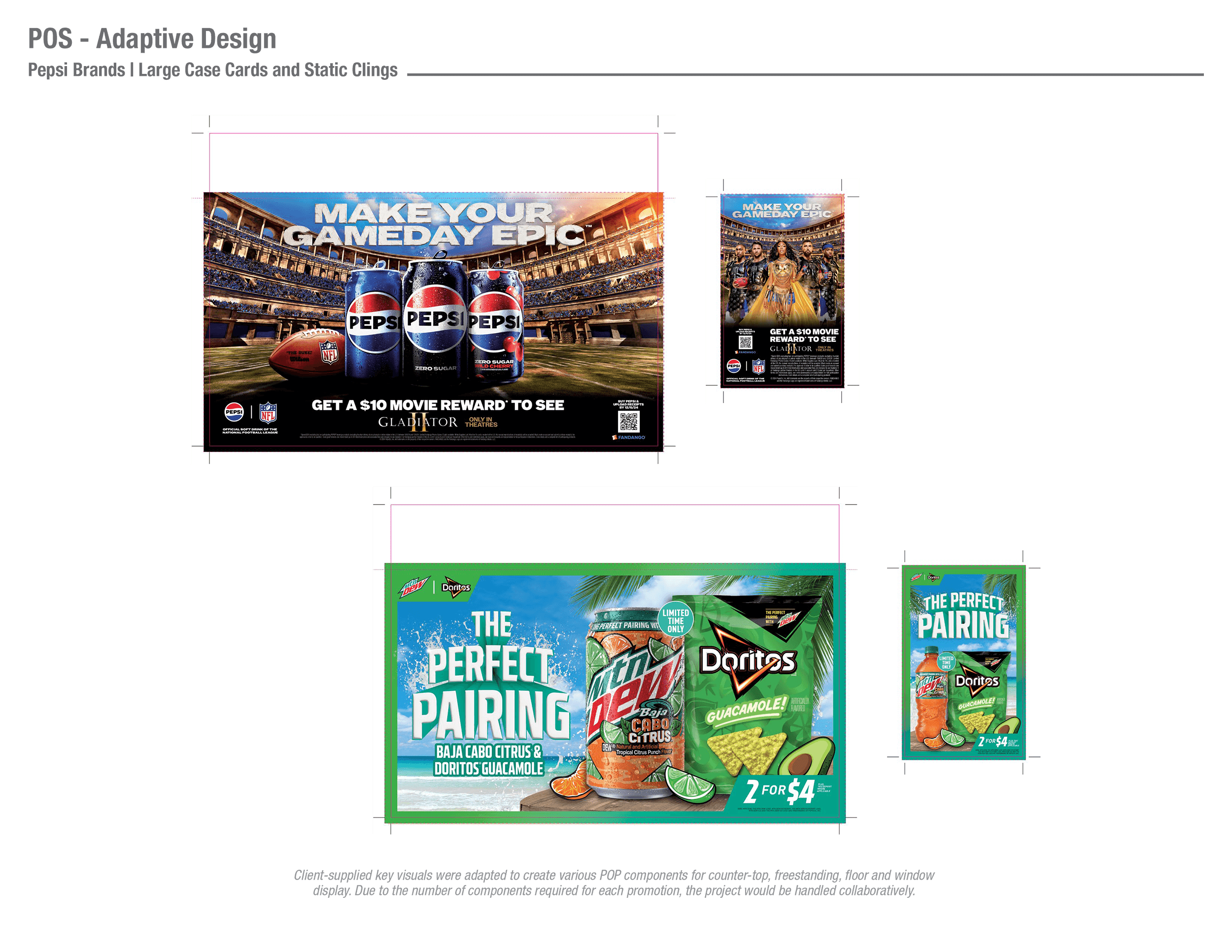 Pepsi Brands | Large Case Cards and Static Clings
