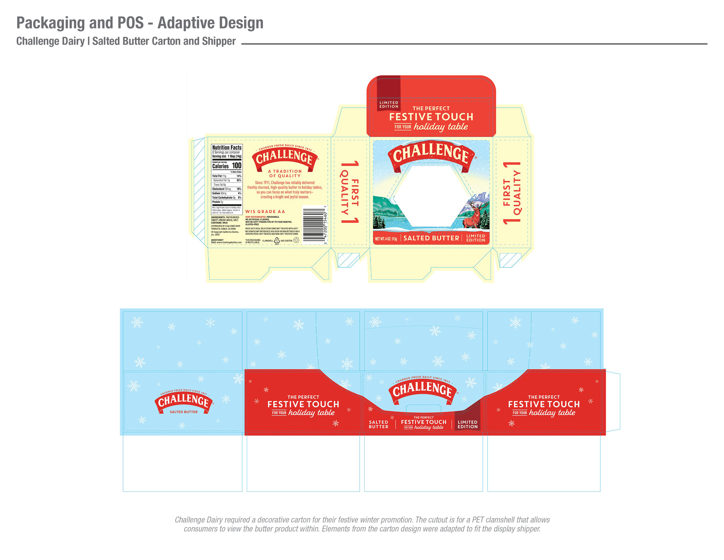 Challenge Dairy | Salted Butter Carton and Shipper