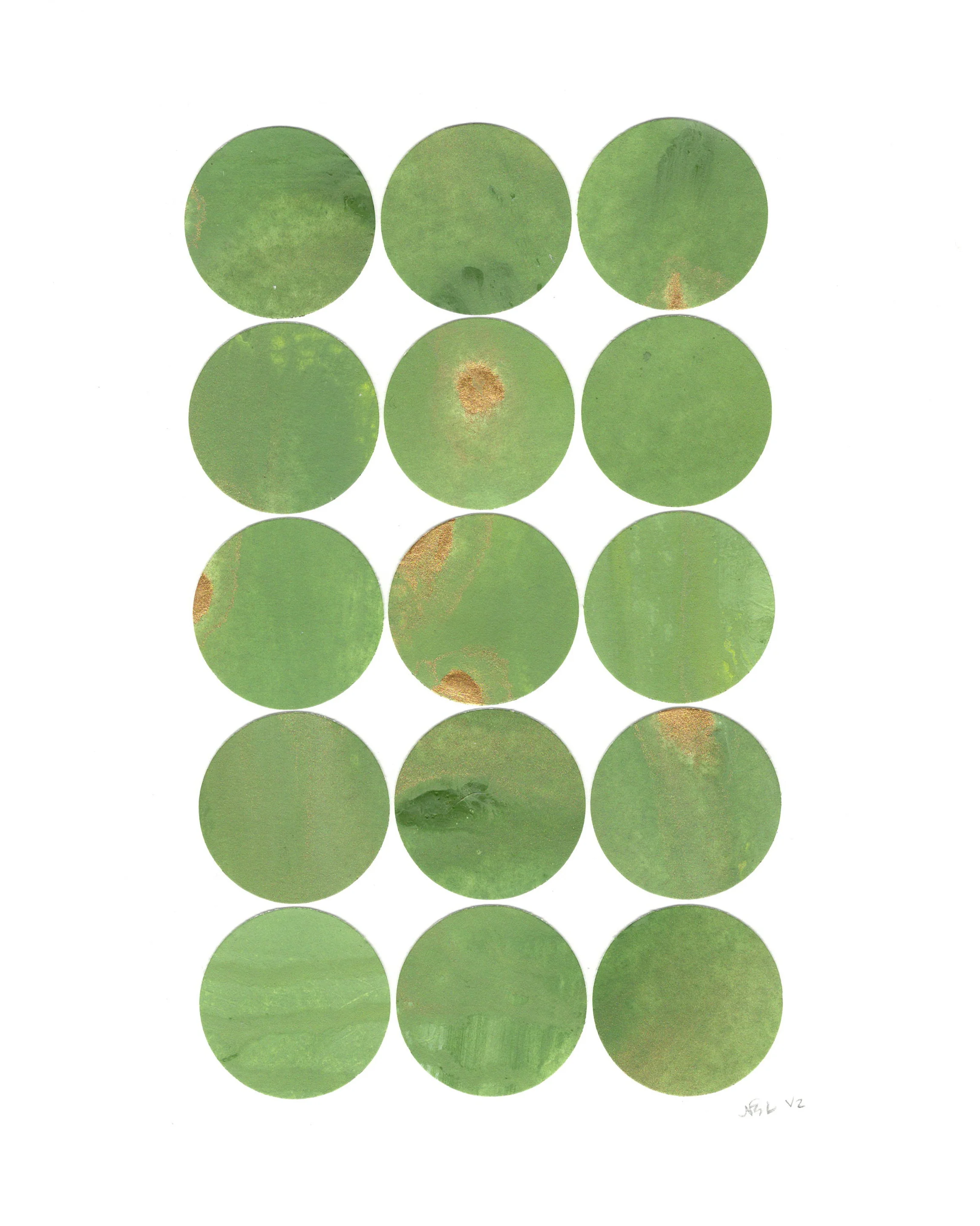 Green & gold orb grid