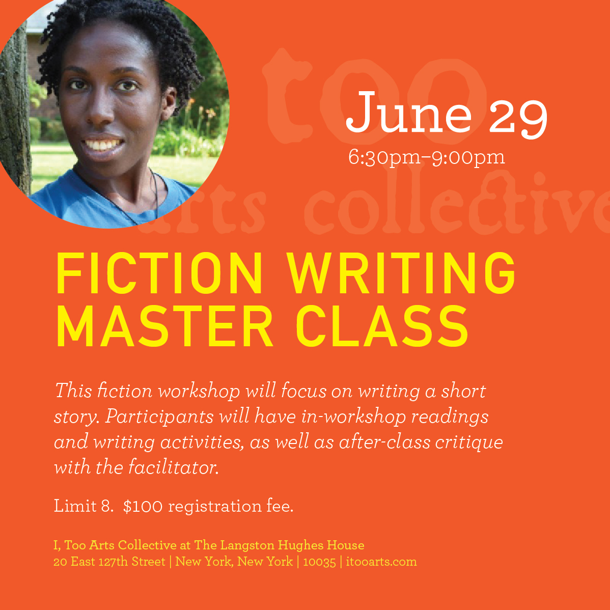 This master class will be taught by Jennifer Baker. Jennifer Baker is a publishing professional with 13 years experience, creator/host of the Minorities in Publishing podcast, panels organizer for the nonprofit We Need Diverse Books, and social media director and writing instructor for Sackett Street Writers' Workshop. She is the editor of the forthcoming short story collection Everyday People: The Color of Life with Atria Books. And she has contributed articles and reviews to Forbes.com, The Billfold, and Bustle as well as other online publications. Please note there will be no day of registration or drop ins.