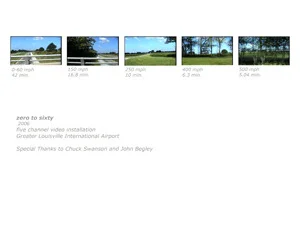 zero to sixty - Greater Louisville International Airport Public Art Commission