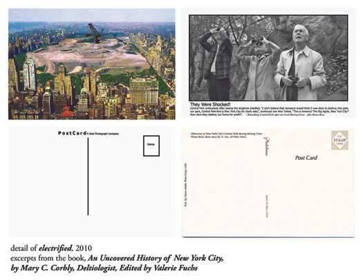 Electrified, details  found post cards in New York City's Central Park 
