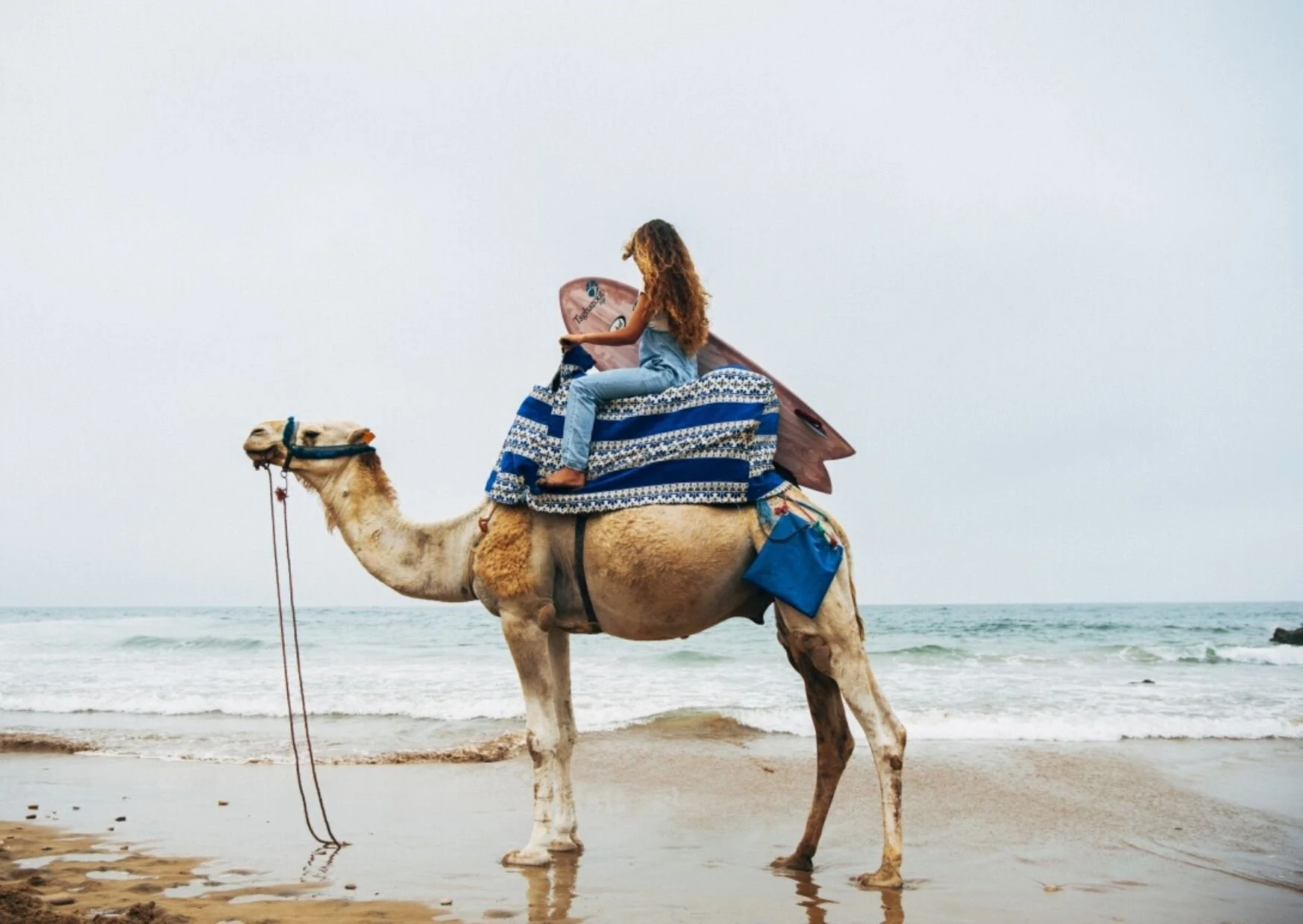 LAURA ENVER MEETS FEMALE SURF CHAMPION OF MOROCCO MERYEM EL GARDOUM