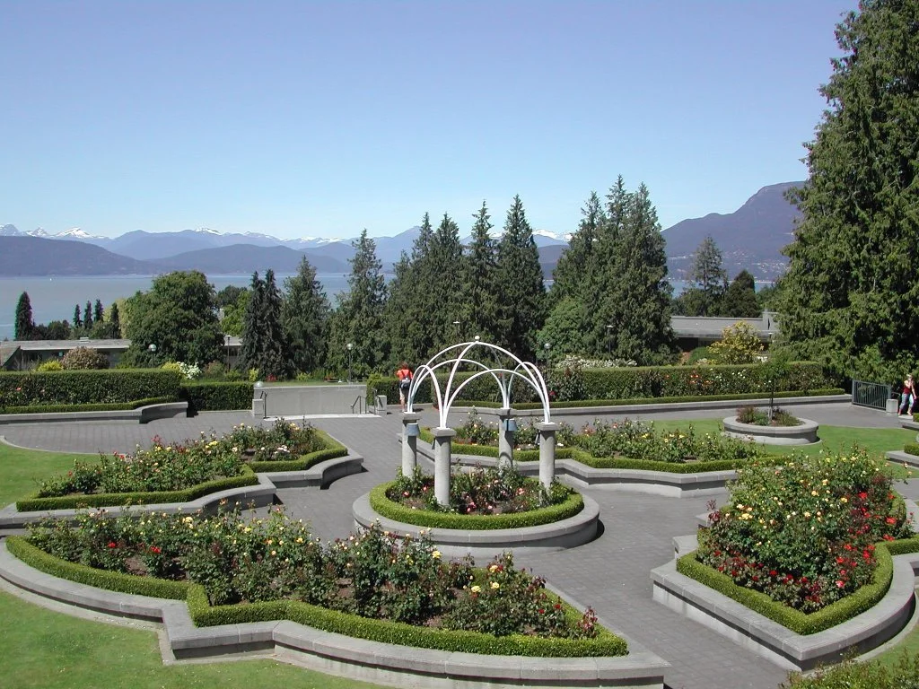 The Rose Garden at UBC, right above the Sociology building. Image source: http://mapio.net/pic/p-24042569/