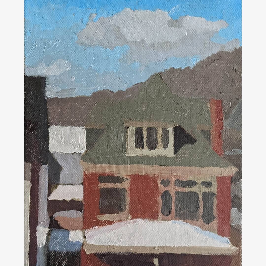 Same view zoomed out a bit. Oil on linen, 8&quot; x 10&quot;