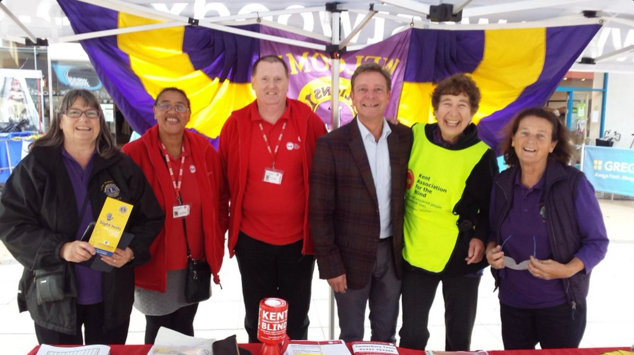 Craig supporting Lions World Sight Awareness