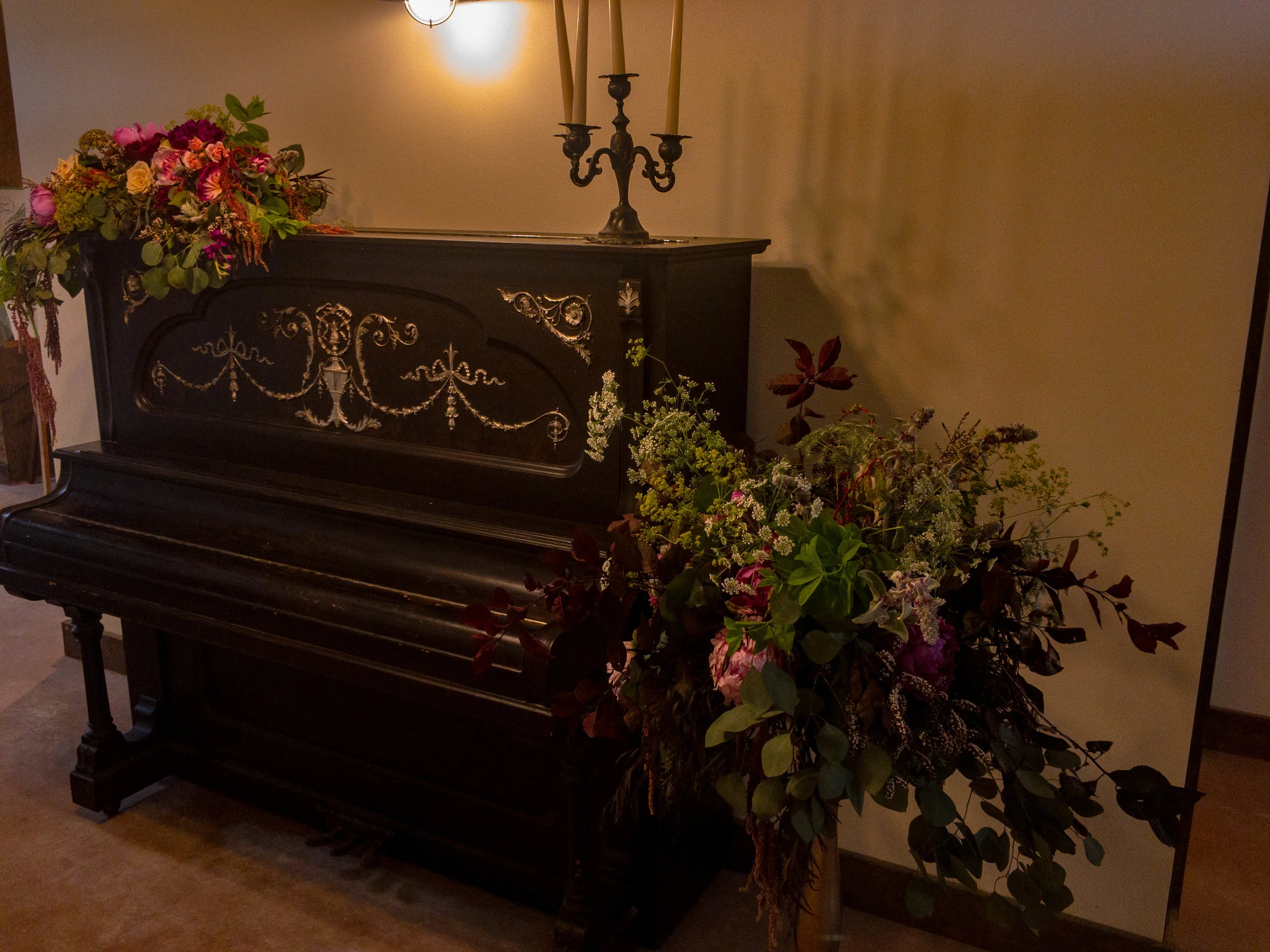 Rustic Piano at Trillium Creek Barn