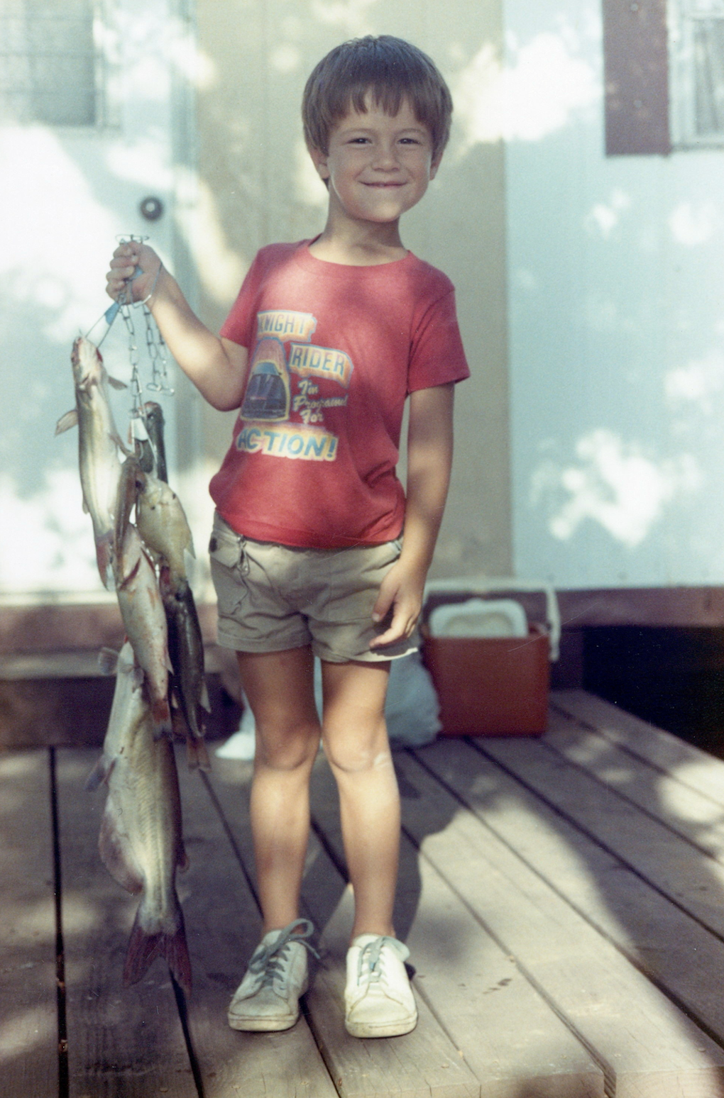 This fishing haul is okay. But that Knight Rider shirt is 💯.