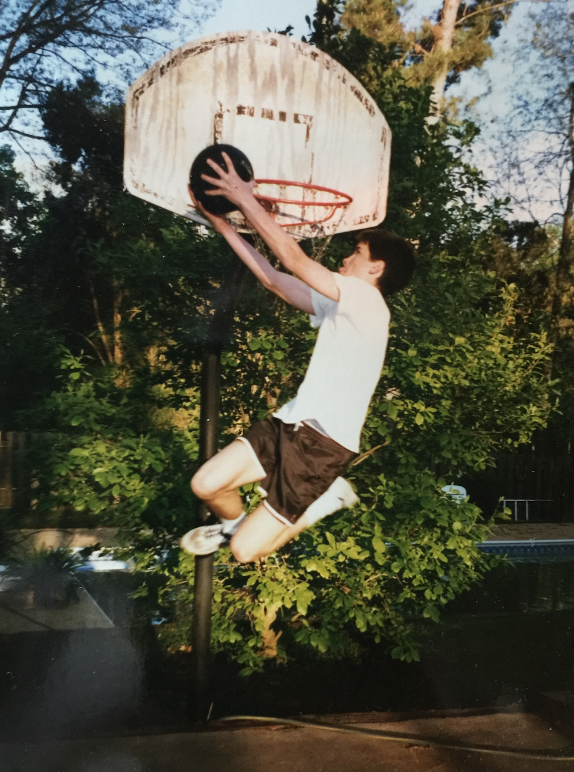 I was great at dunking in high school...on an 8-foot goal. #smh 😞