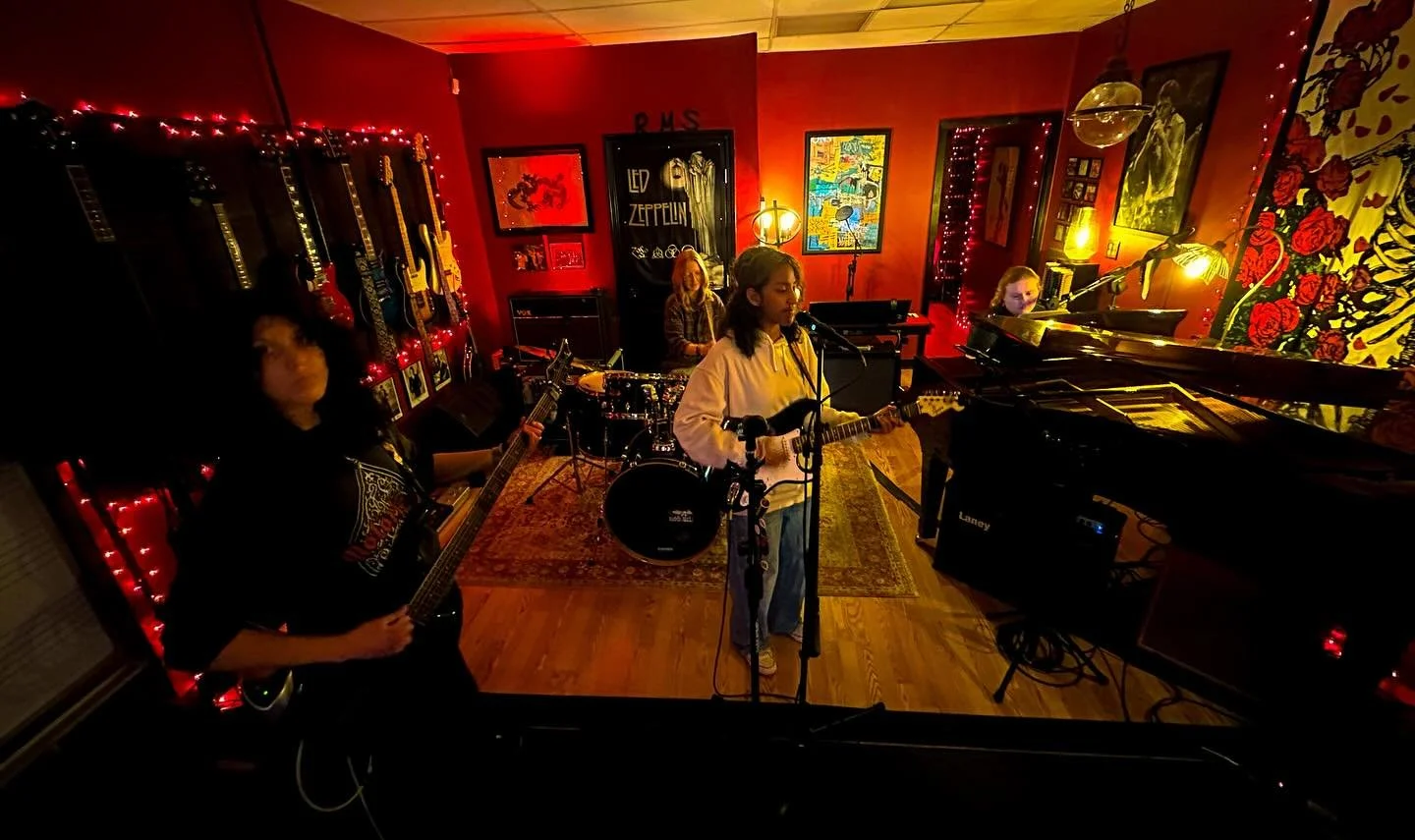 Playing some @flyleafmusic here at rehearsal today. 

-Be an Artist