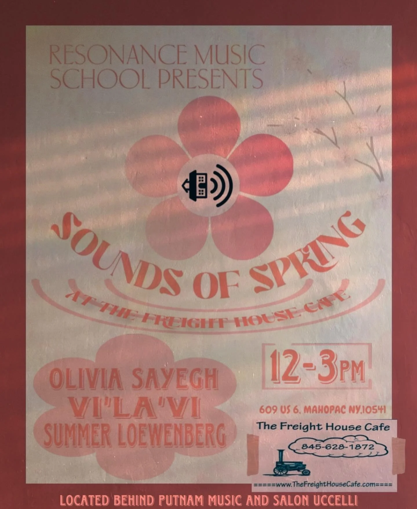 Resonance Music will be hosting a student showcase at The Freight House Cafe. Join us, Saturday March 29th, from 12-3PM! Three of our talented singers will be playing their first performances; Come out for some covers, originals, &amp; most all, Art!