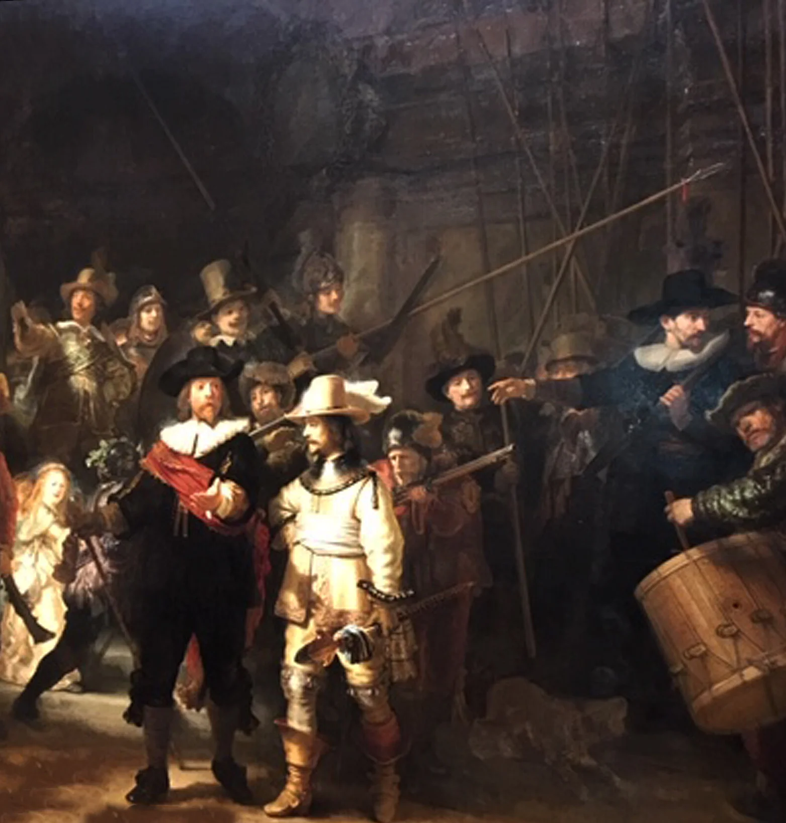 only a portion of this giant painting was captured in this photo when we visited the Rijksmuseum…the limitations of phone cameras to capture grandeur…