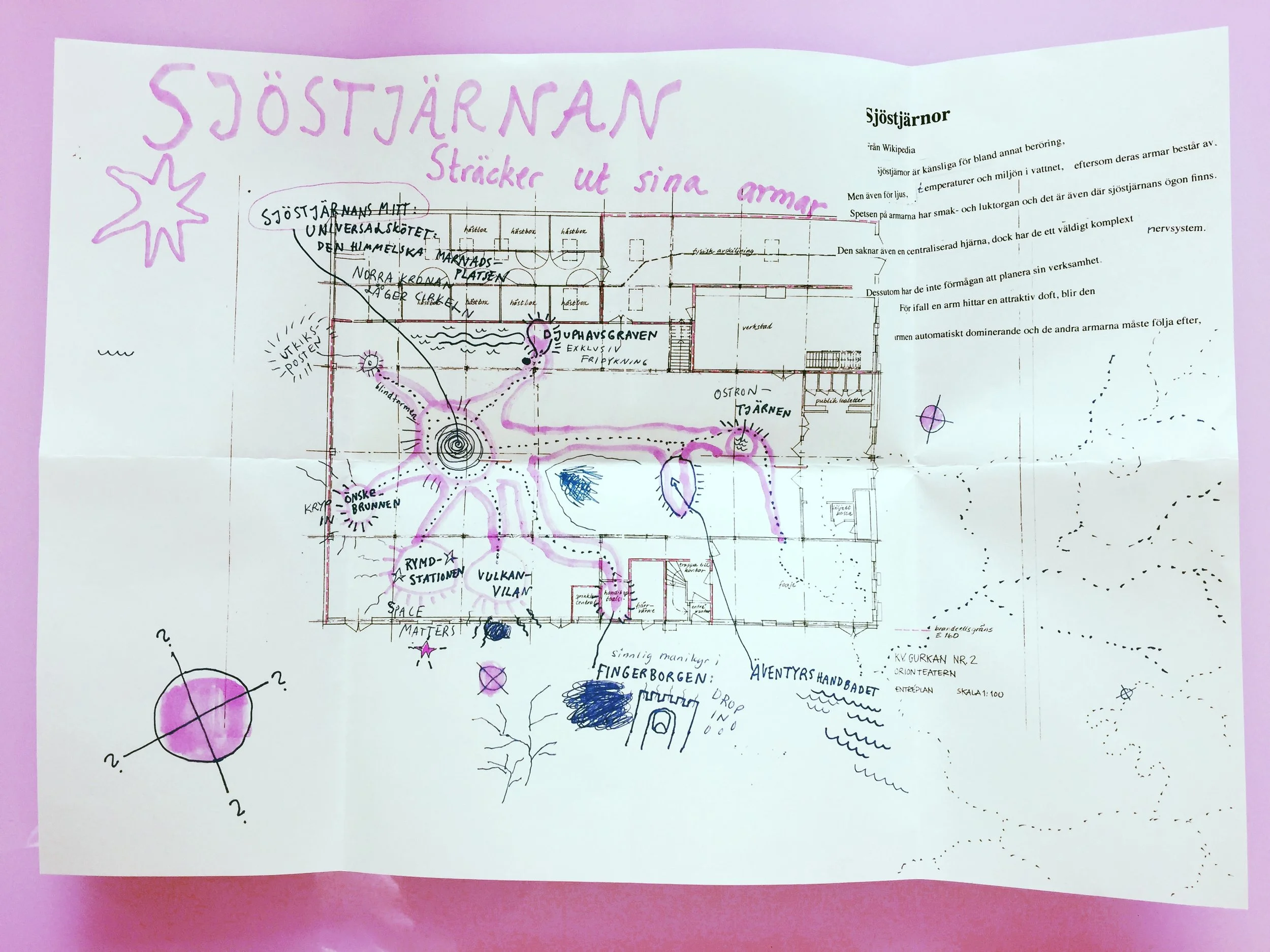 Karta över SJÖSTJÄRNAN.....