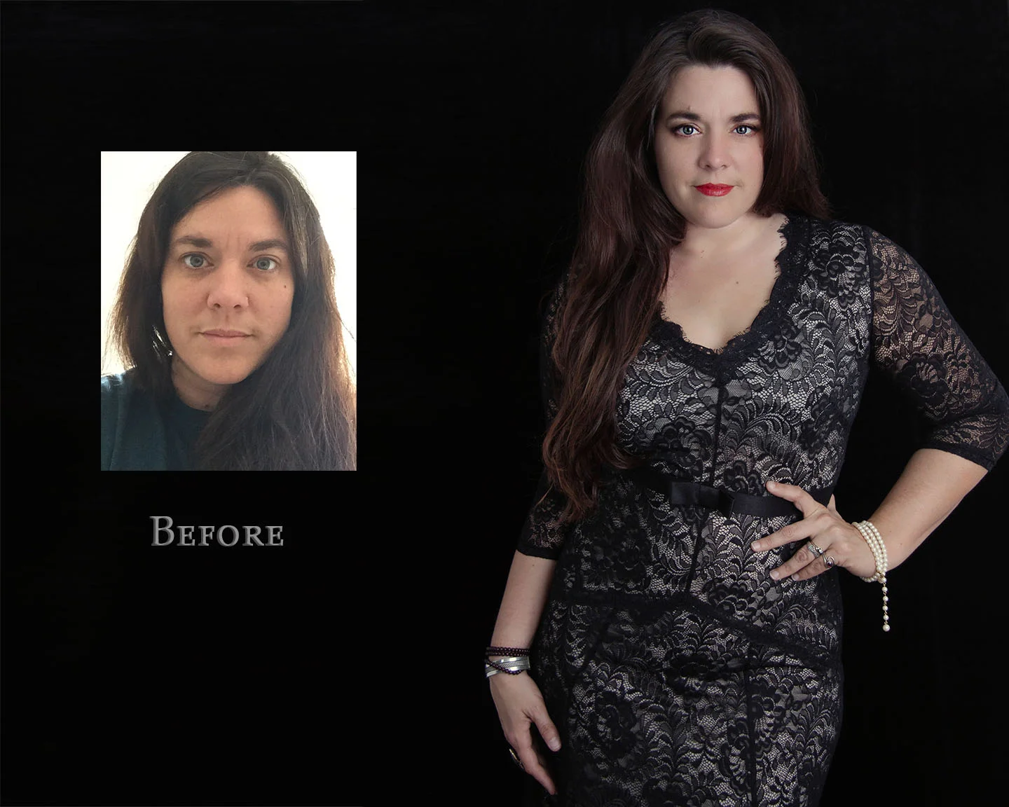 My very own before and after transformation