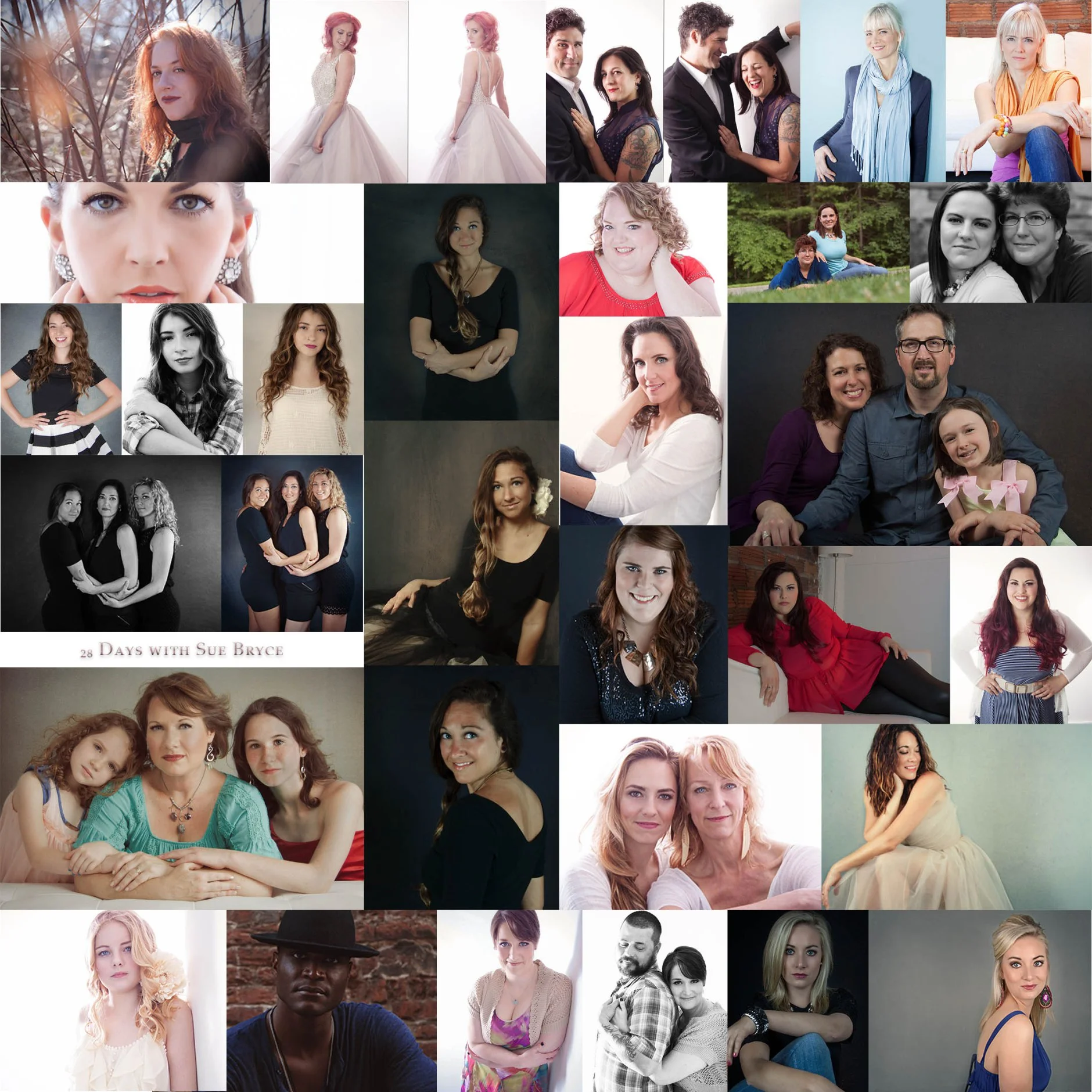 My personal journey in completing 28 days with Sue Bryce on Creative Live.