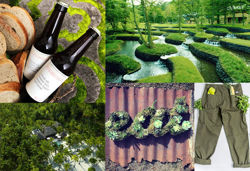 Clockwise from top left: Ruggernaut from Meyers USA and Brooklyn Brewery, HOSHINOYA Karuizawa, Tilit's Tactical Pants, Porta, The Brando