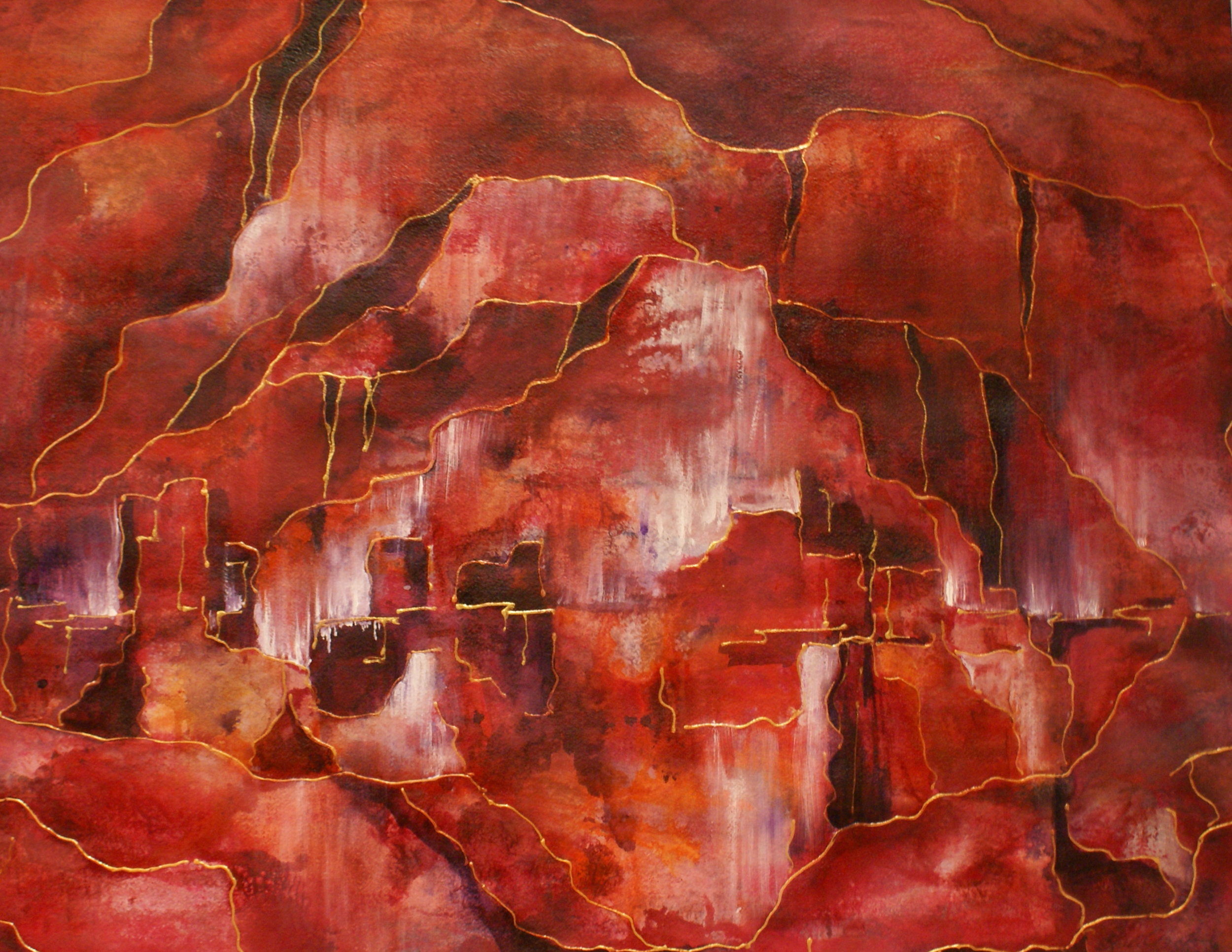 #111 "Canyons in Red" $450 